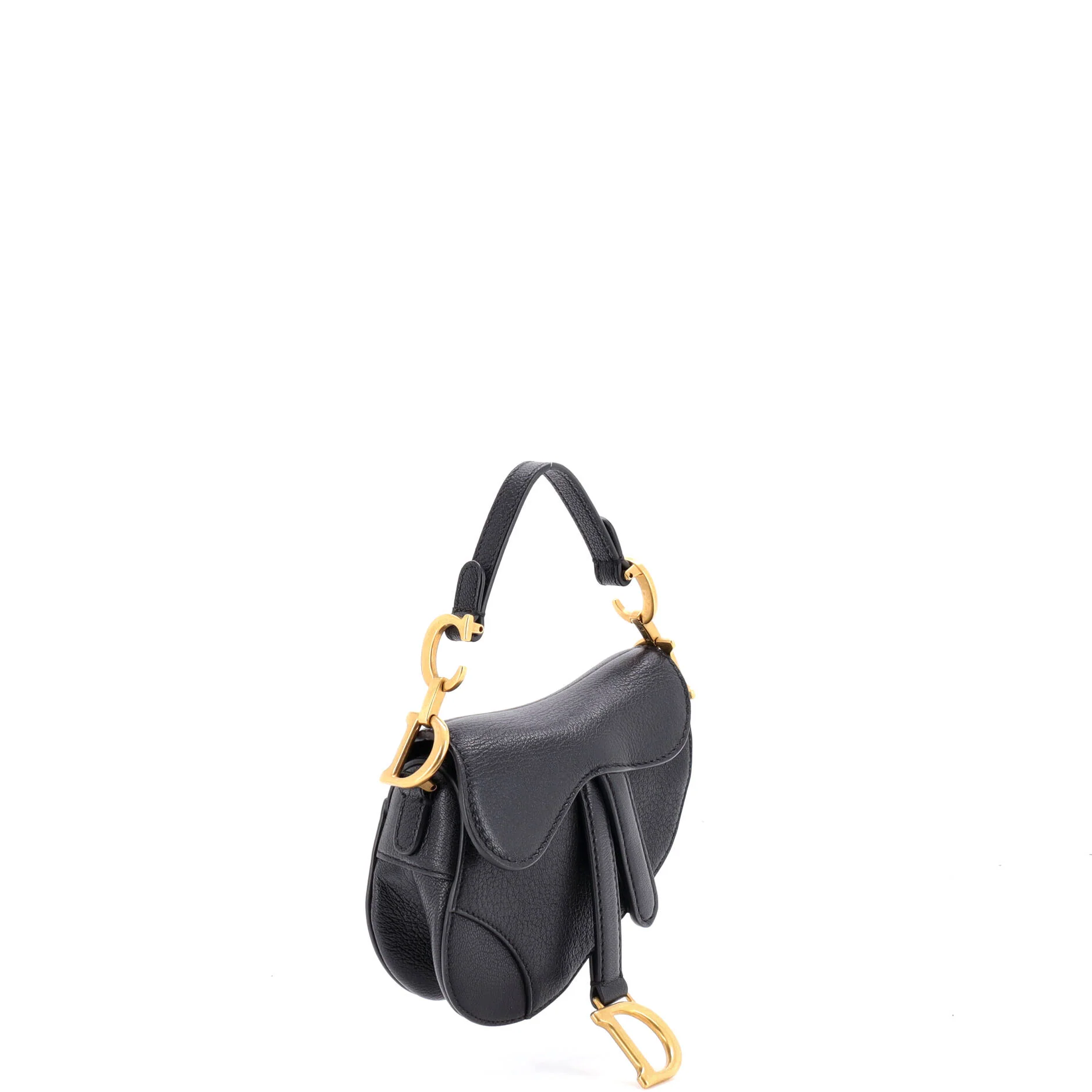 Saddle Handbag with Strap Leather Micro - Image 2