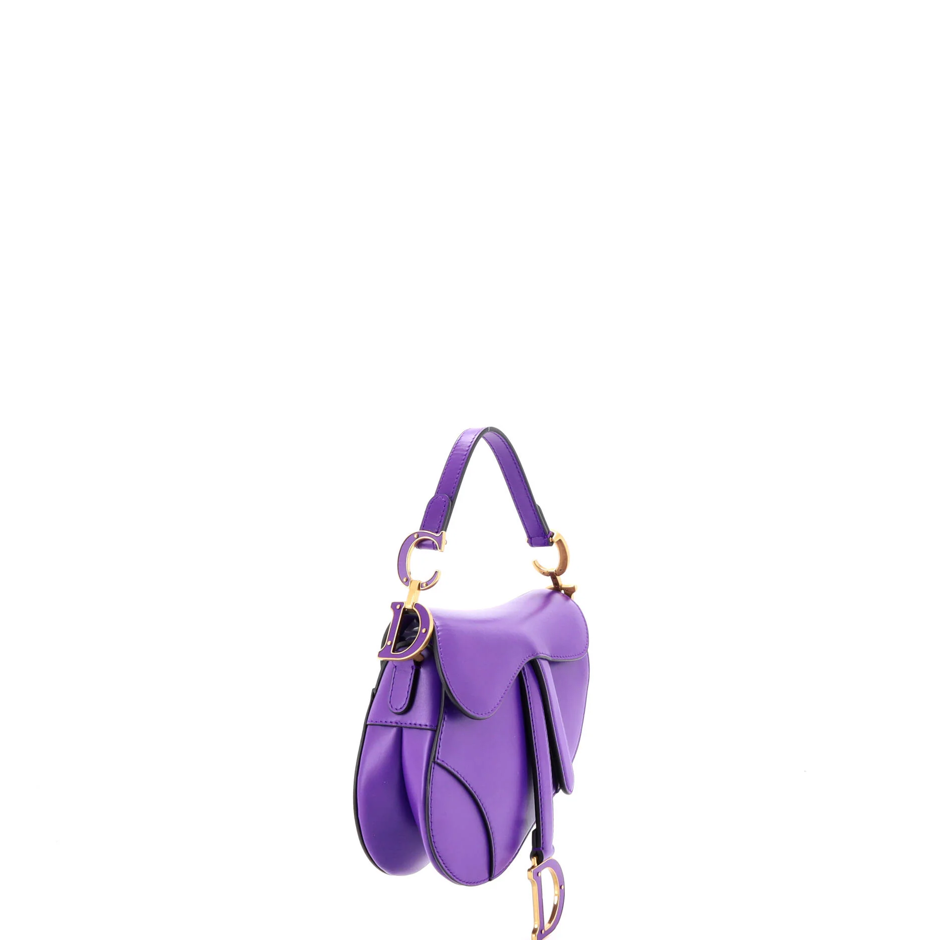 Saddle Handbag with Strap Leather Mini - Image 2