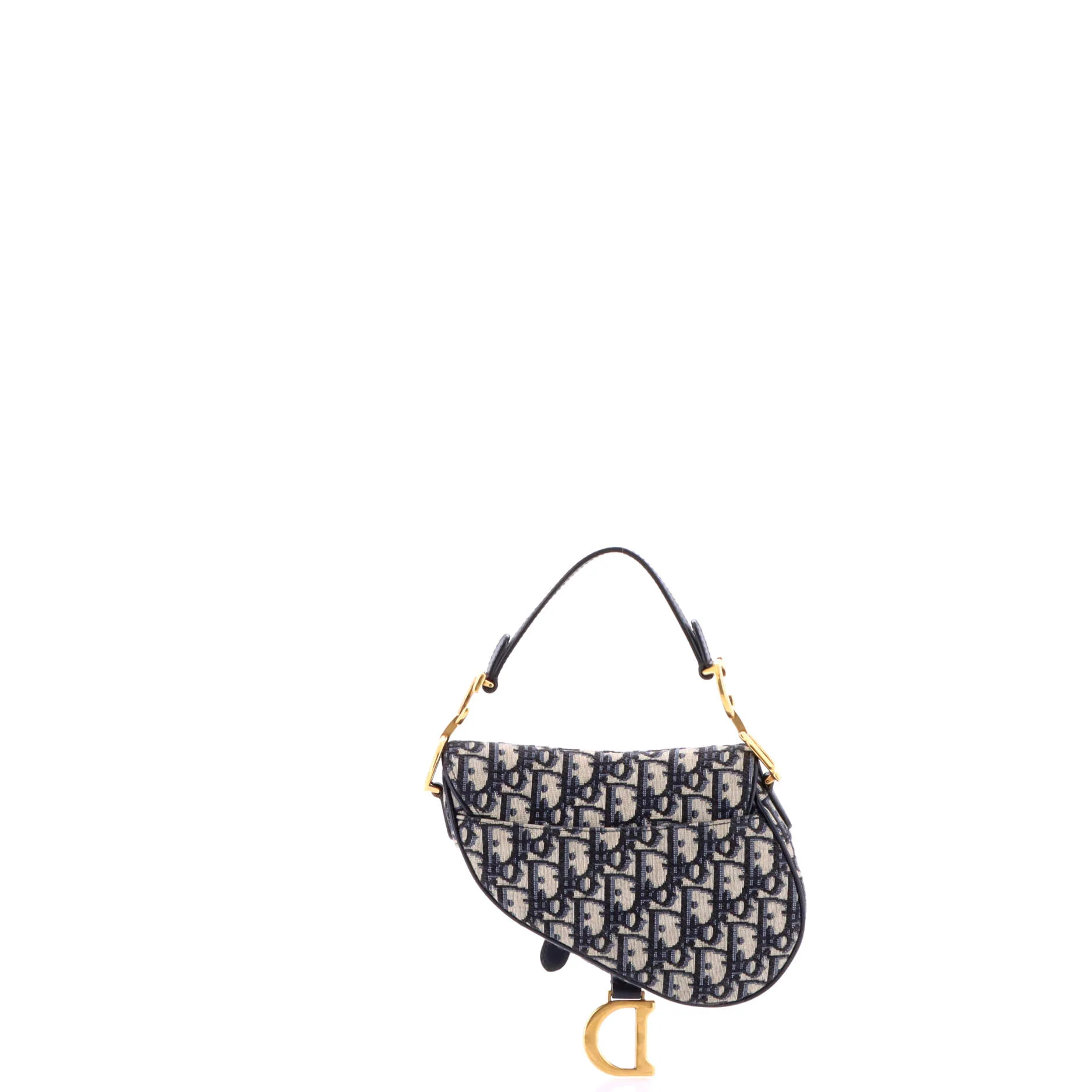 Saddle Handbag with Strap Oblique Canvas Mini - Image 3
