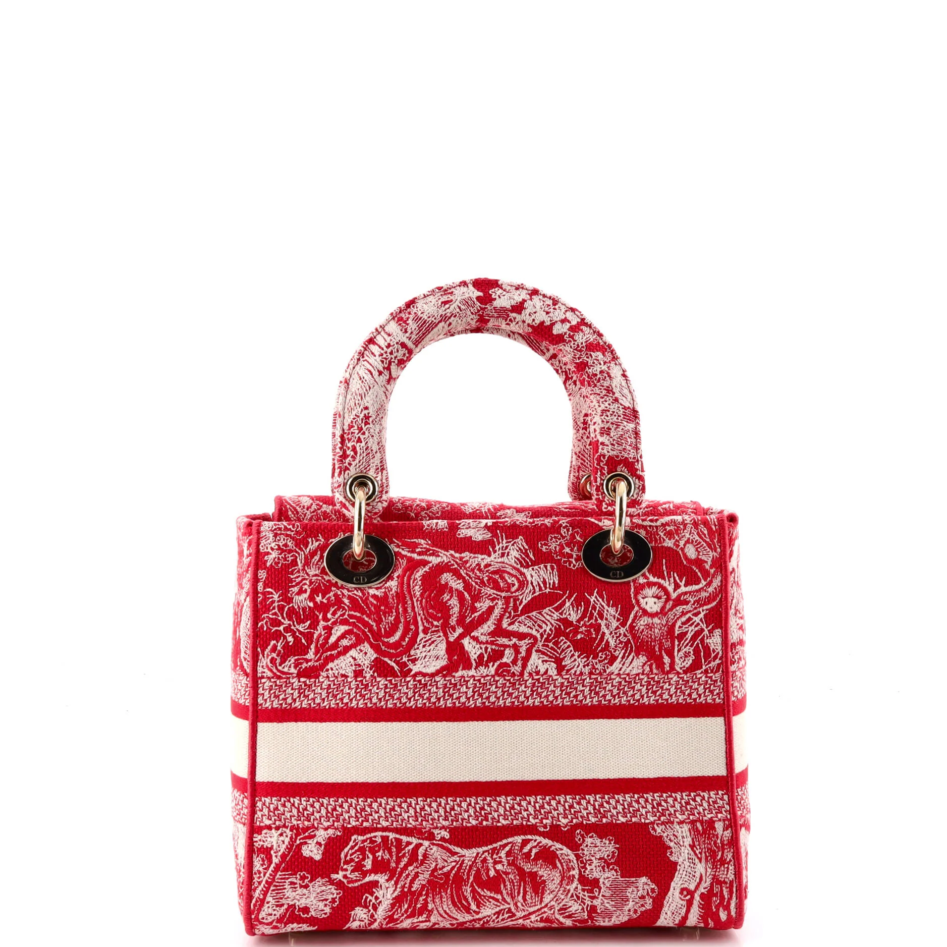 Toile de Jouy Lady D-Lite Bag Embroidered Canvas - Image 3
