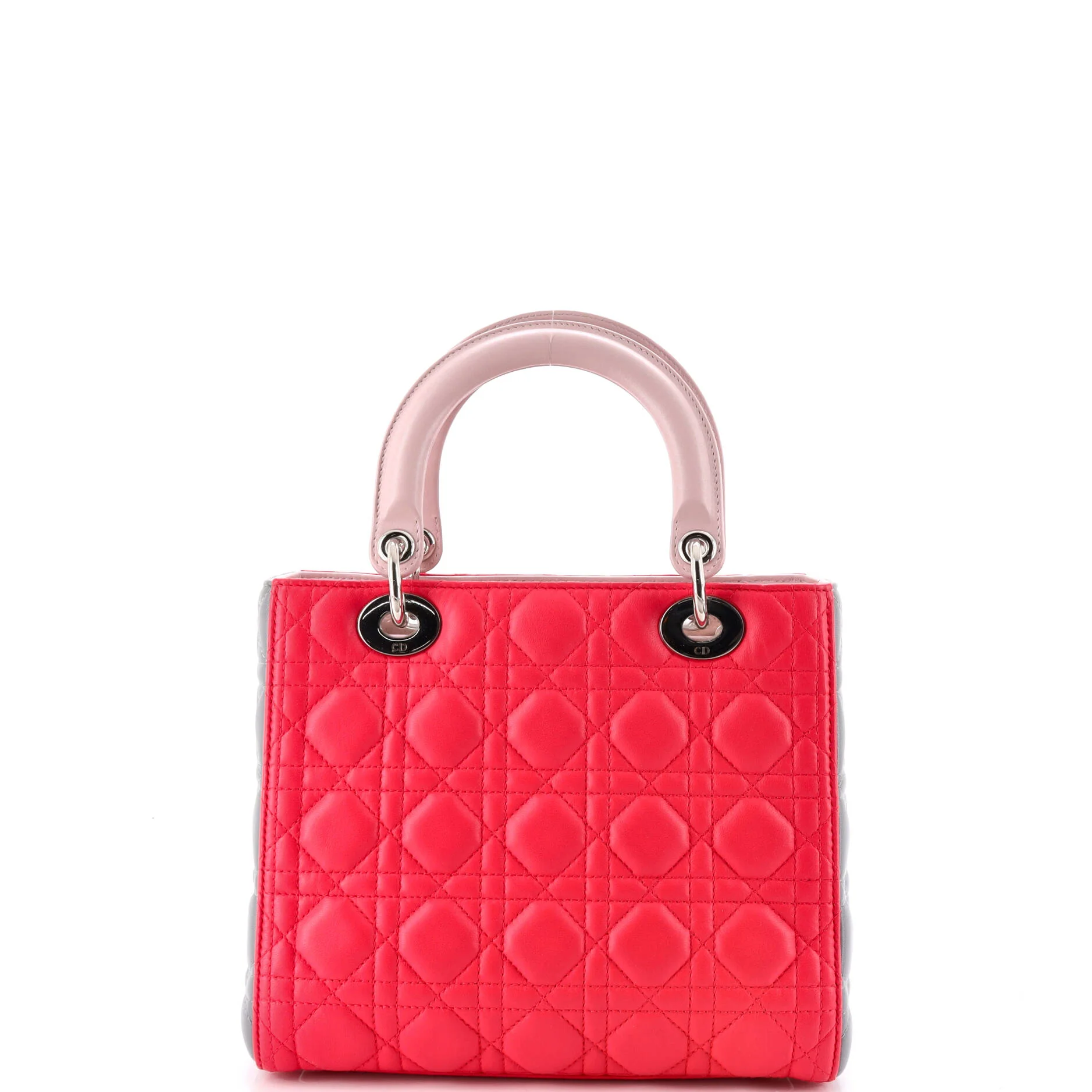 Tricolor Lady Dior Bag Cannage Quilt Leather Medium - Image 3
