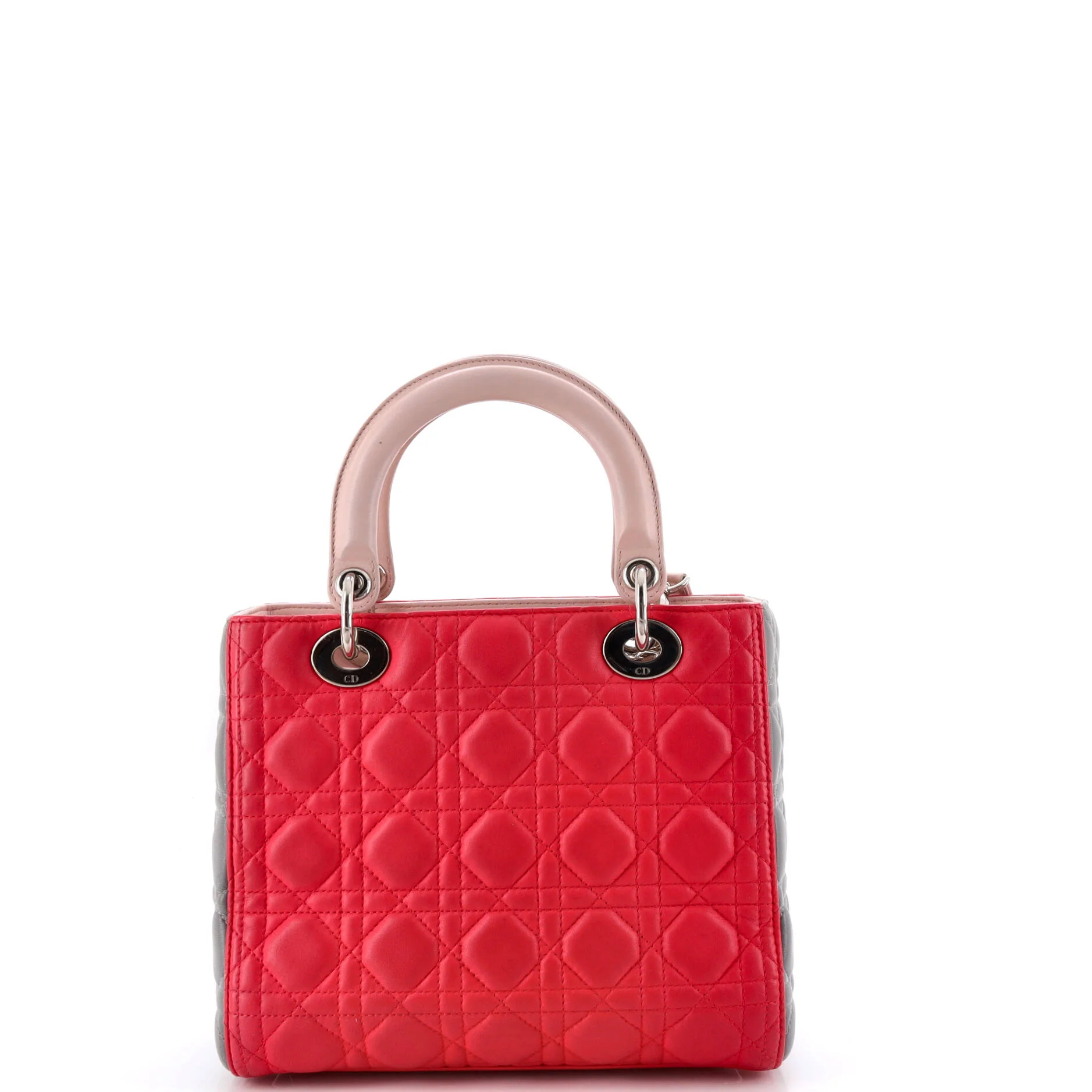 Tricolor Lady Dior Bag Cannage Quilt Leather Medium - Image 3