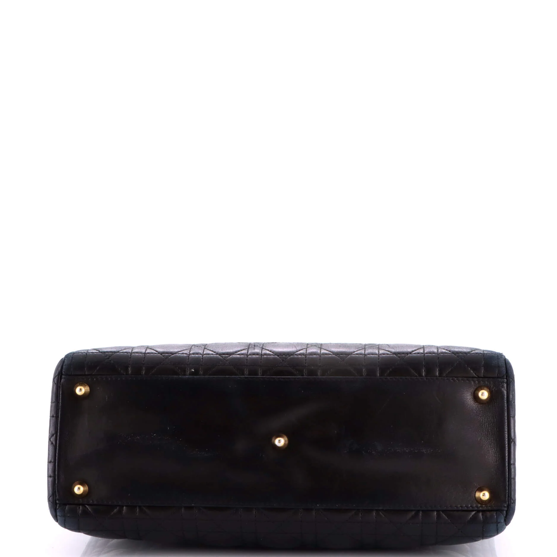 Vintage Lady Dior Bag Cannage Quilt Lambskin Large - Image 4