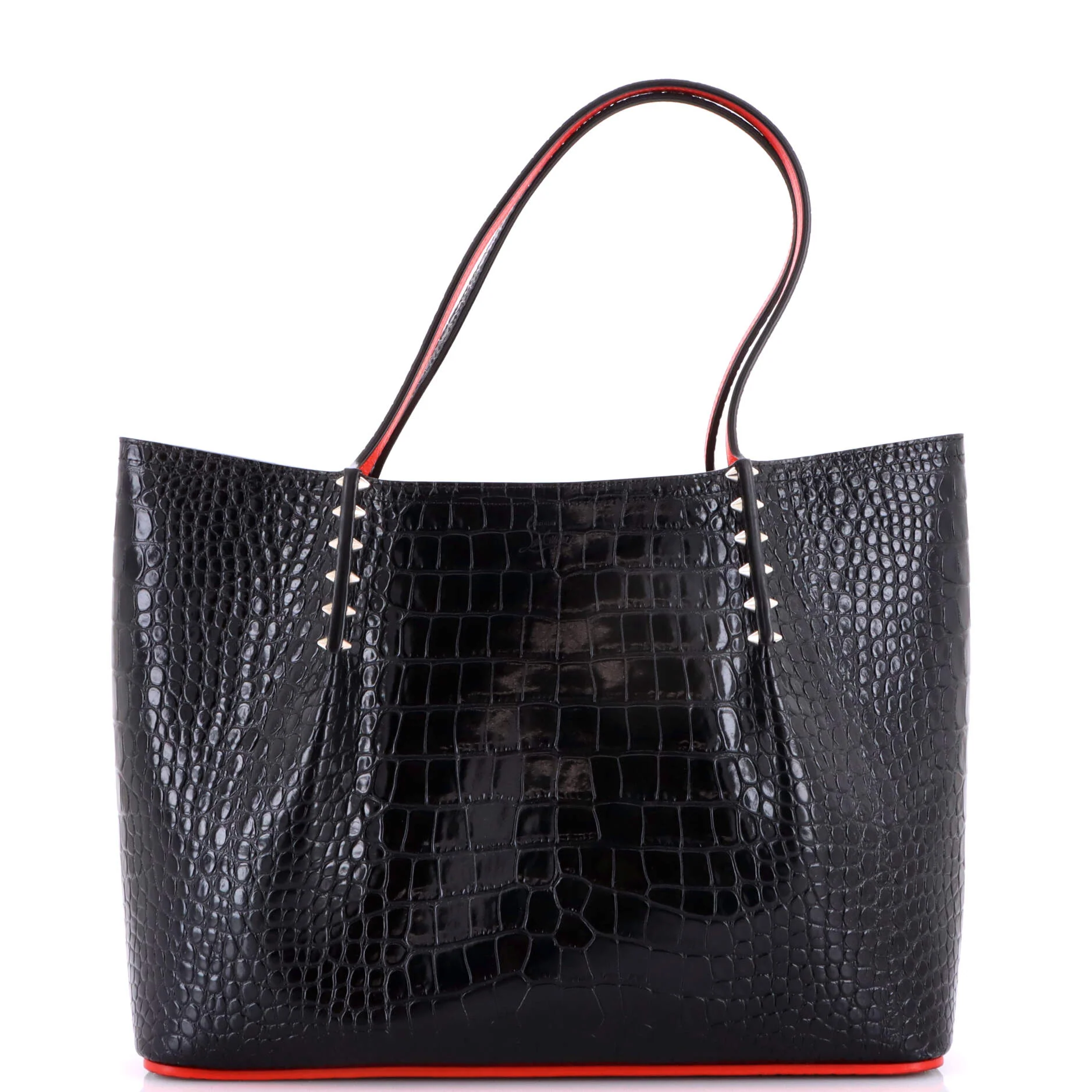 Cabarock Tote Crocodile Embossed Leather Large