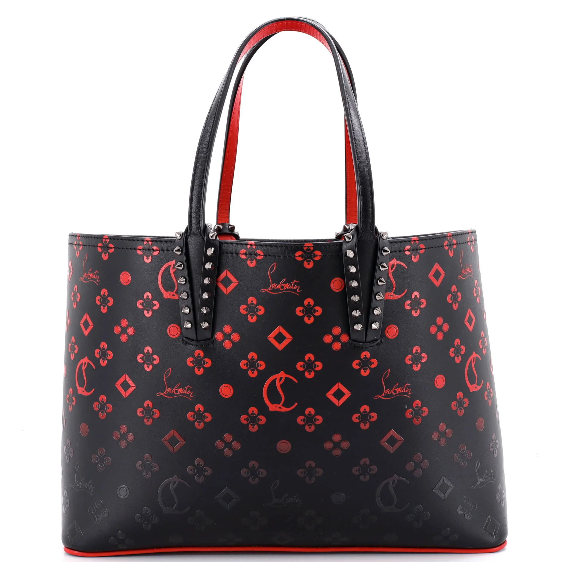 Cabata East West Tote Degrade Monogram Printed Leather Small