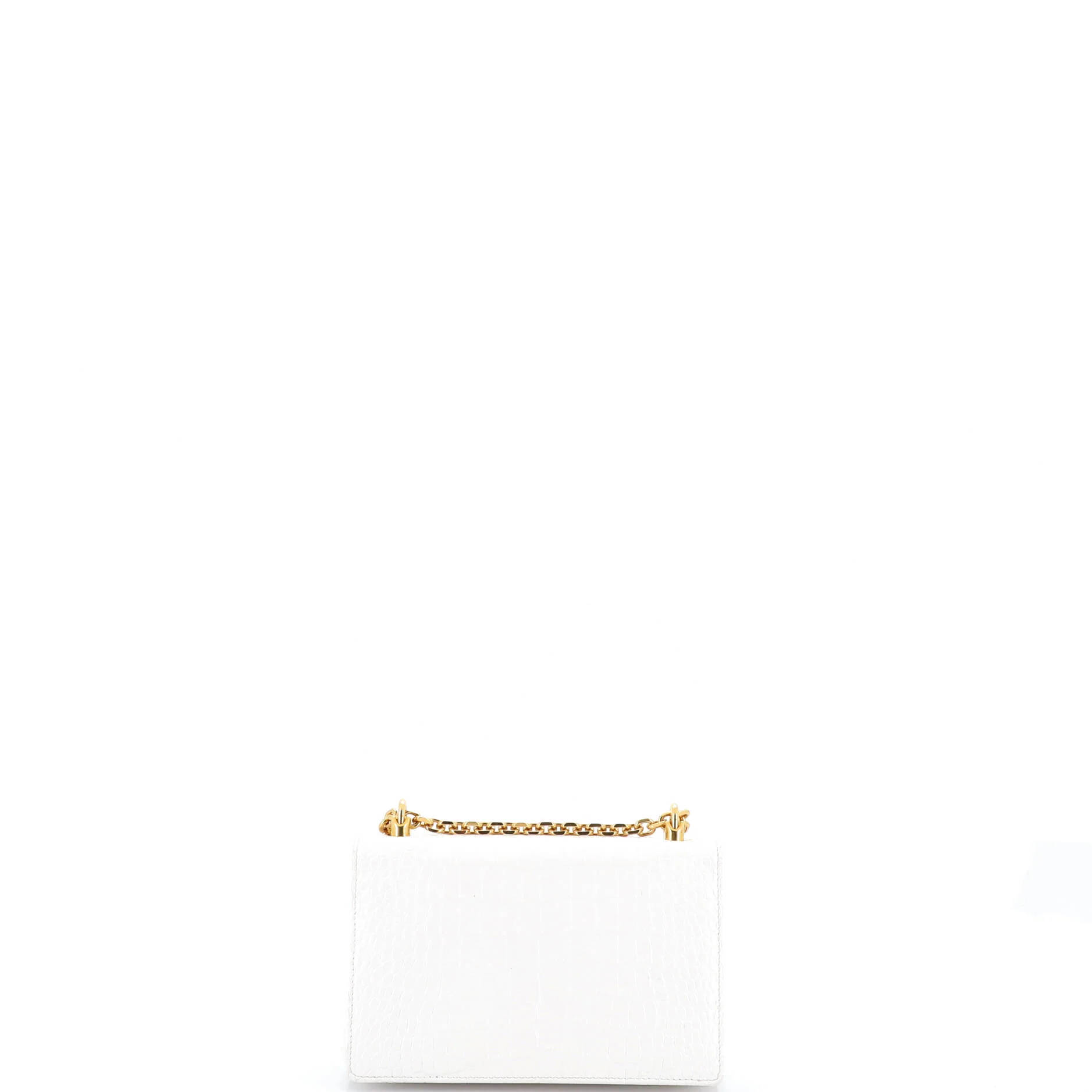 DG Girls Flap Bag Crocodile Embossed Leather Small - Image 3