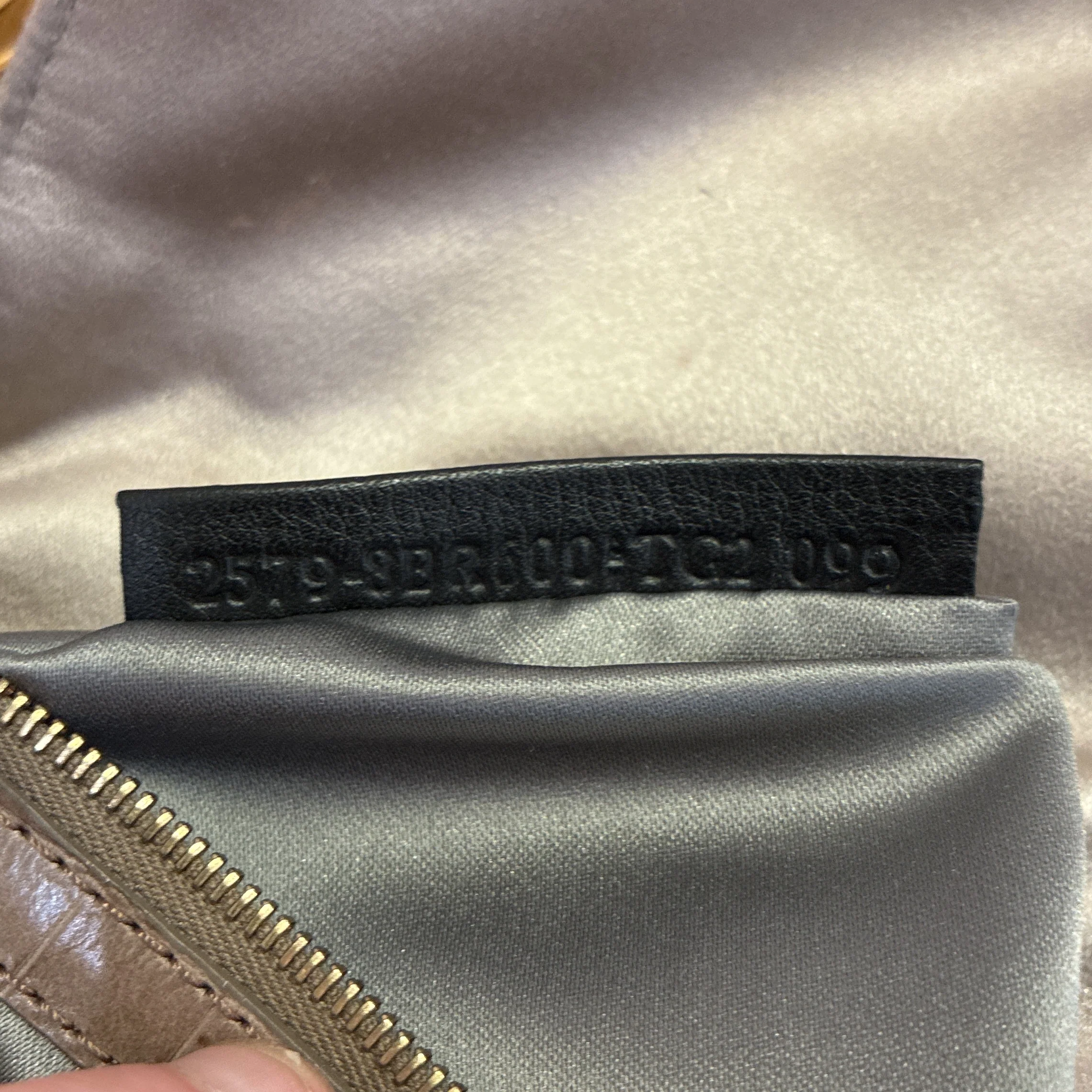 Baguette Bag Embroidered Satin with Crocodile Embossed Leather and Crystals - Image 8