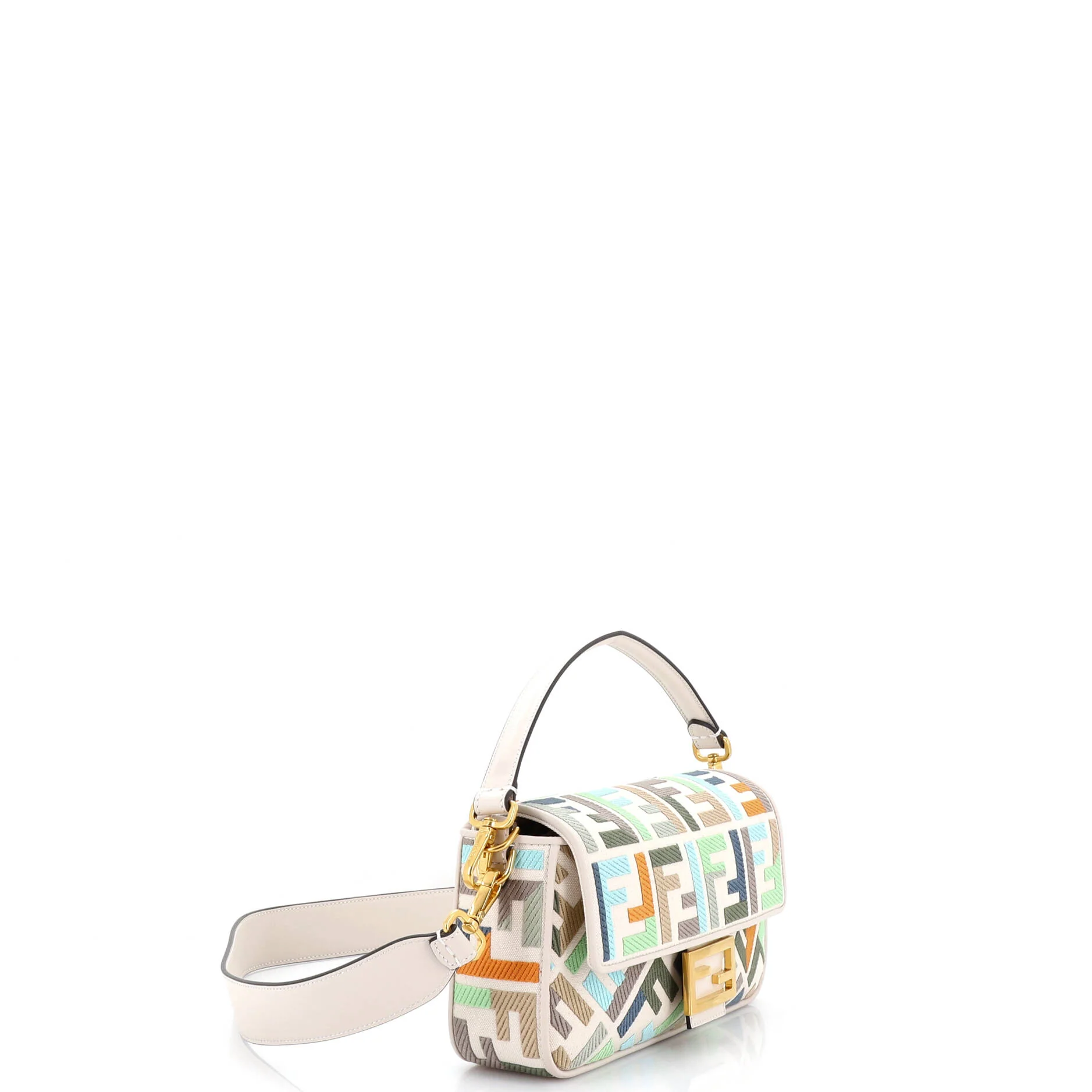 Baguette NM Bag Zucca Embroidered Canvas Medium - Image 2