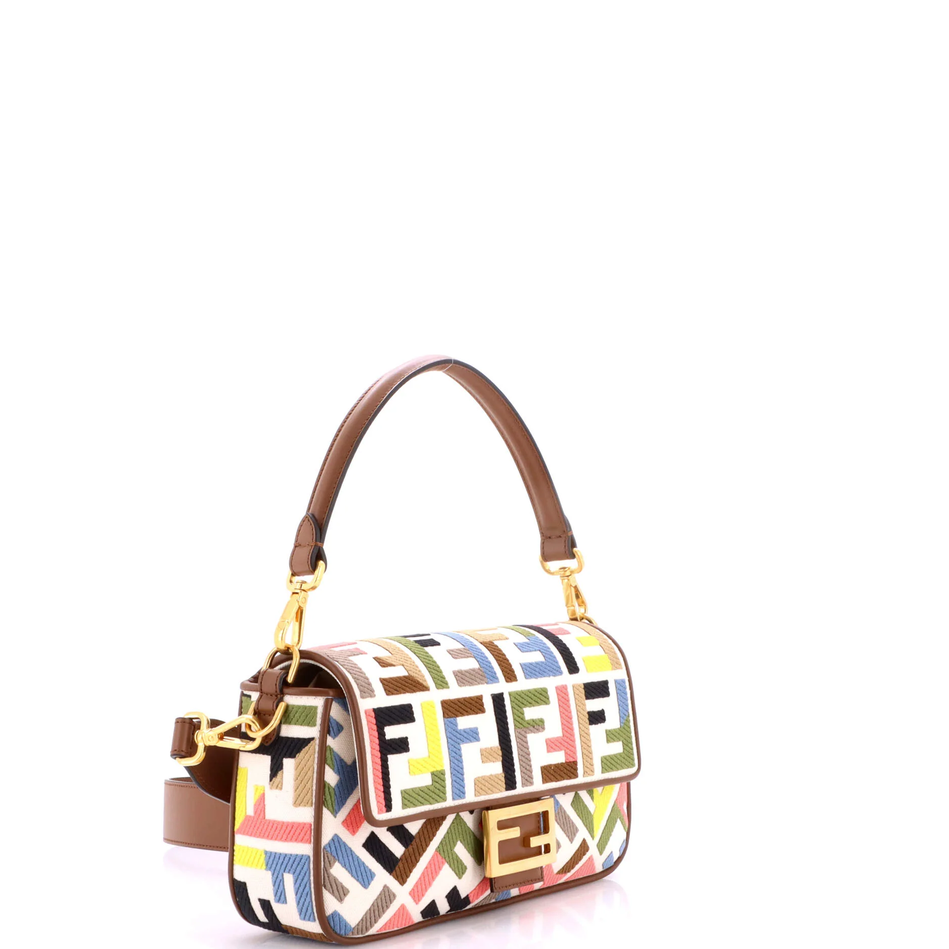Baguette NM Bag Zucca Embroidered Canvas Medium - Image 2