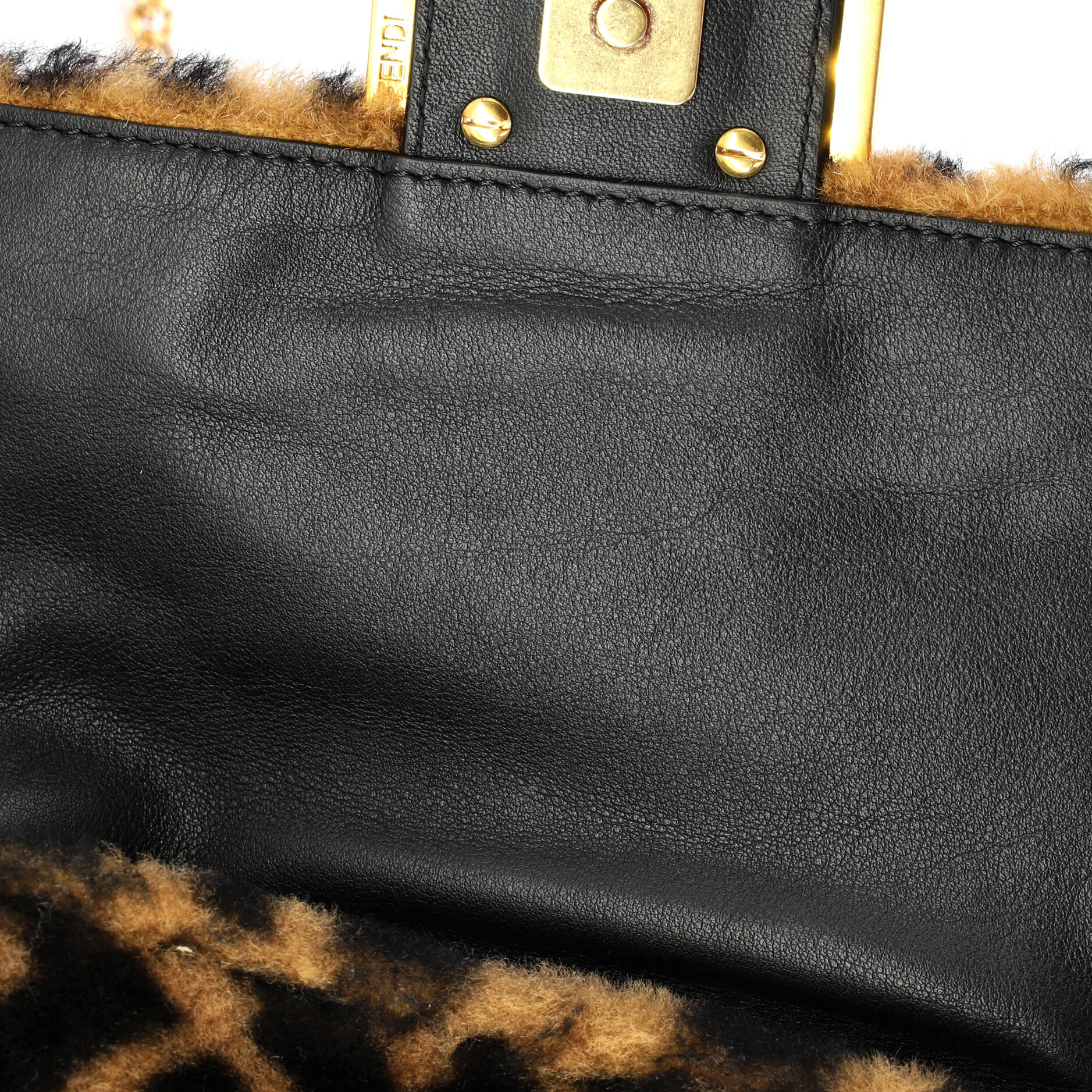 Baguette NM Bag Zucca Shearling Mini - Image 7