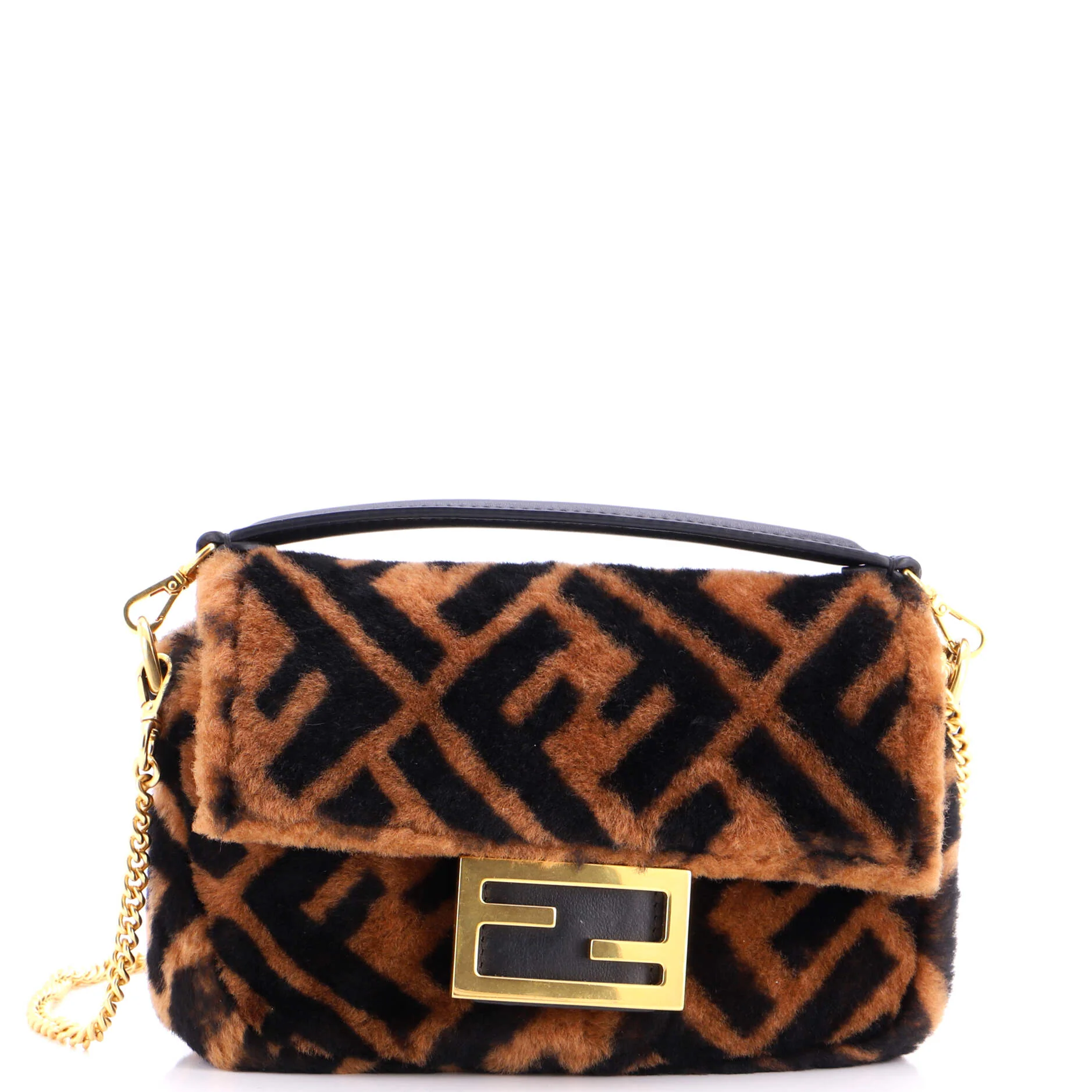 Baguette NM Bag Zucca Shearling Mini