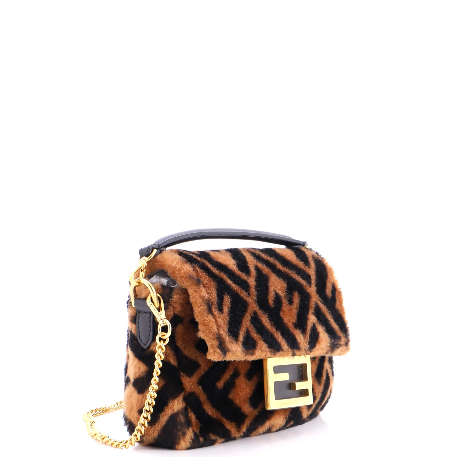 Baguette NM Bag Zucca Shearling Mini - Image 2