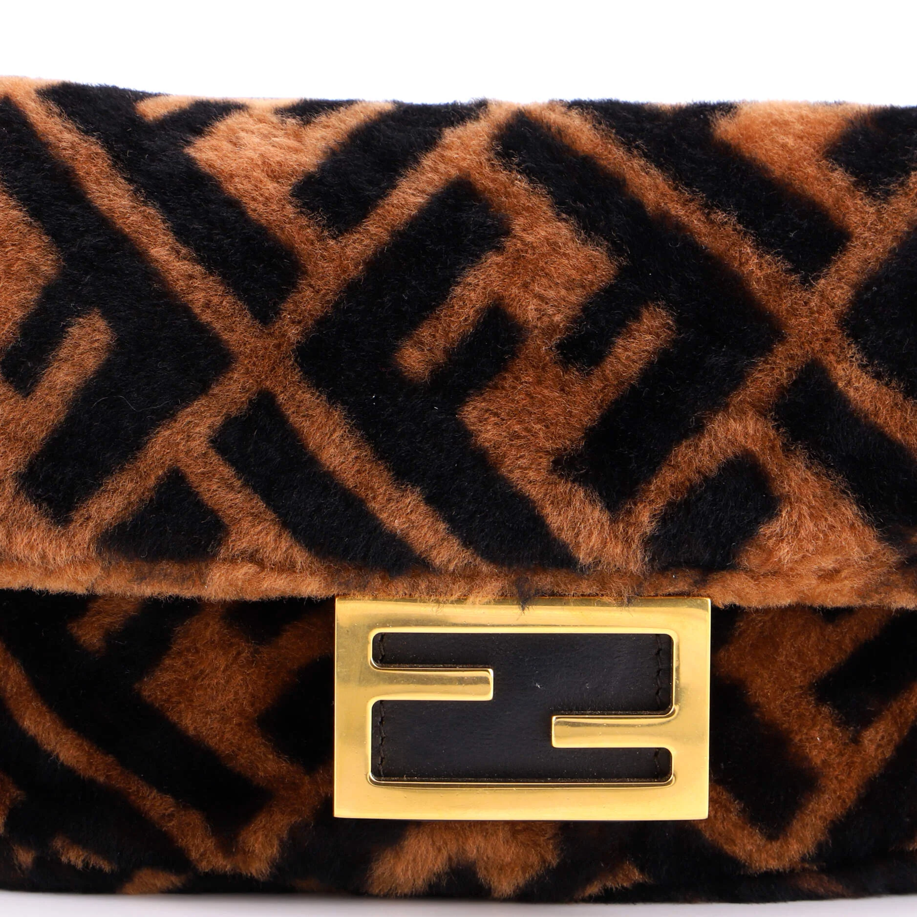 Baguette NM Bag Zucca Shearling Mini - Image 6
