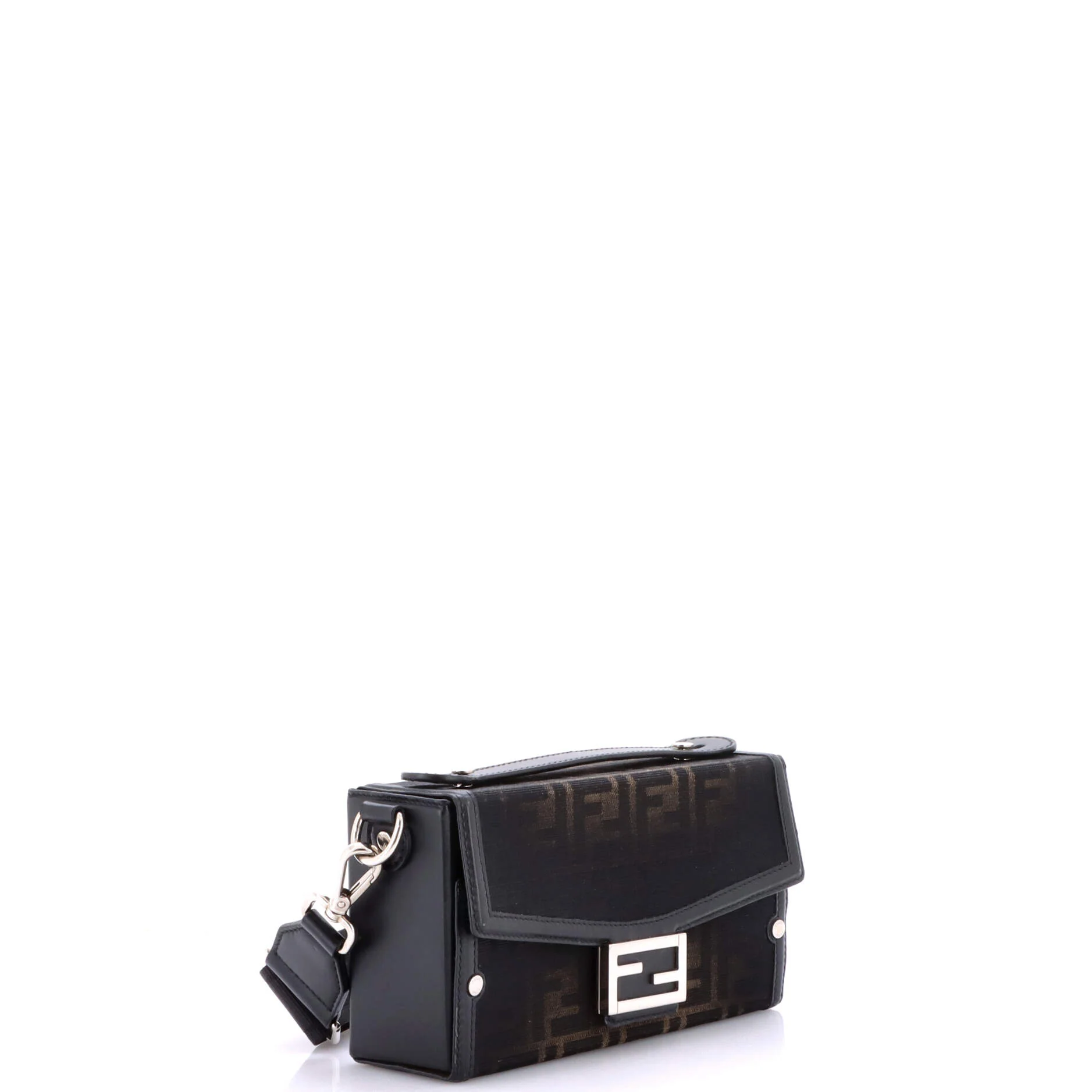 Baguette Soft Trunk Bag Zucca Canvas and Leather - Image 2