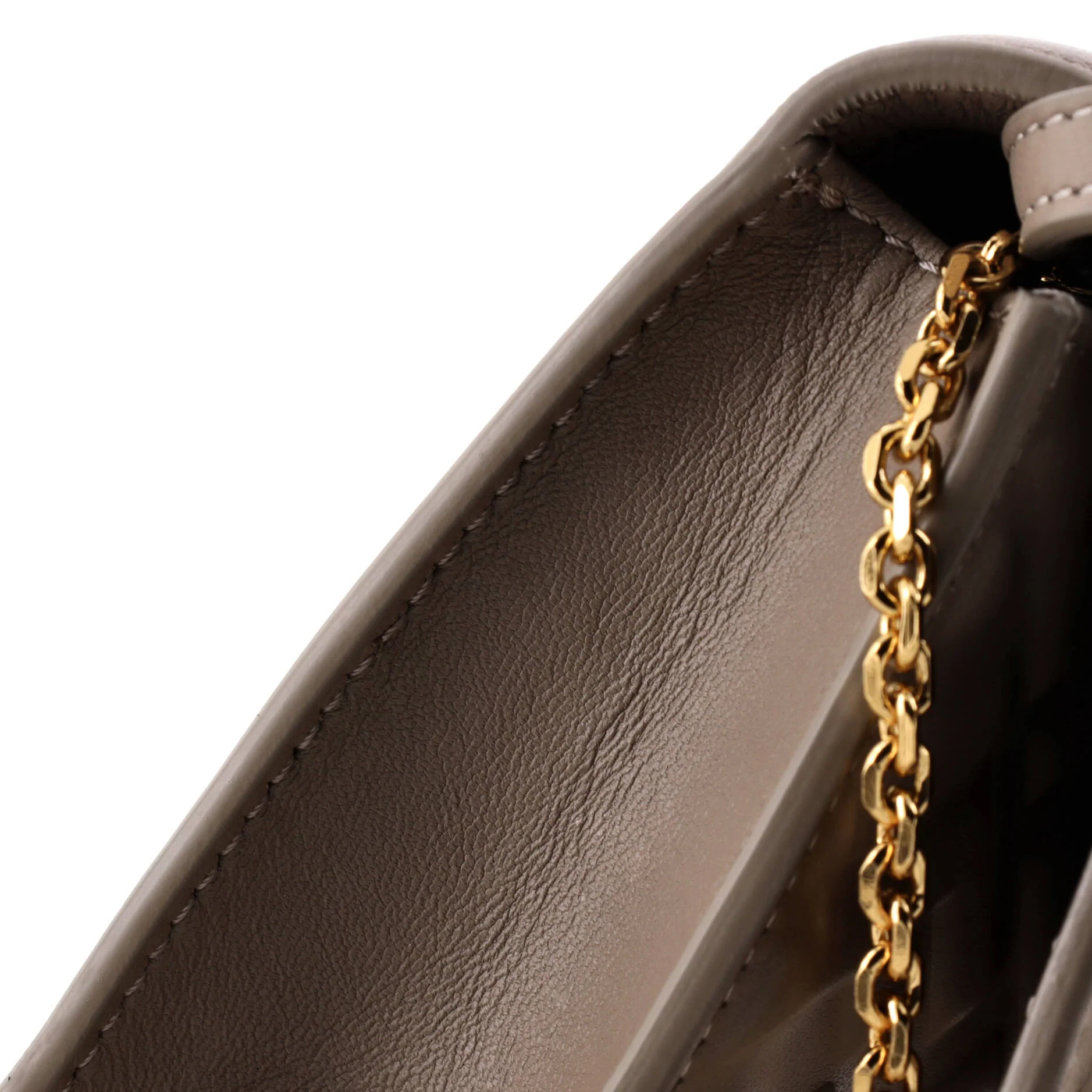 Baguette Wallet on Chain Zucca Embossed Leather - Image 6