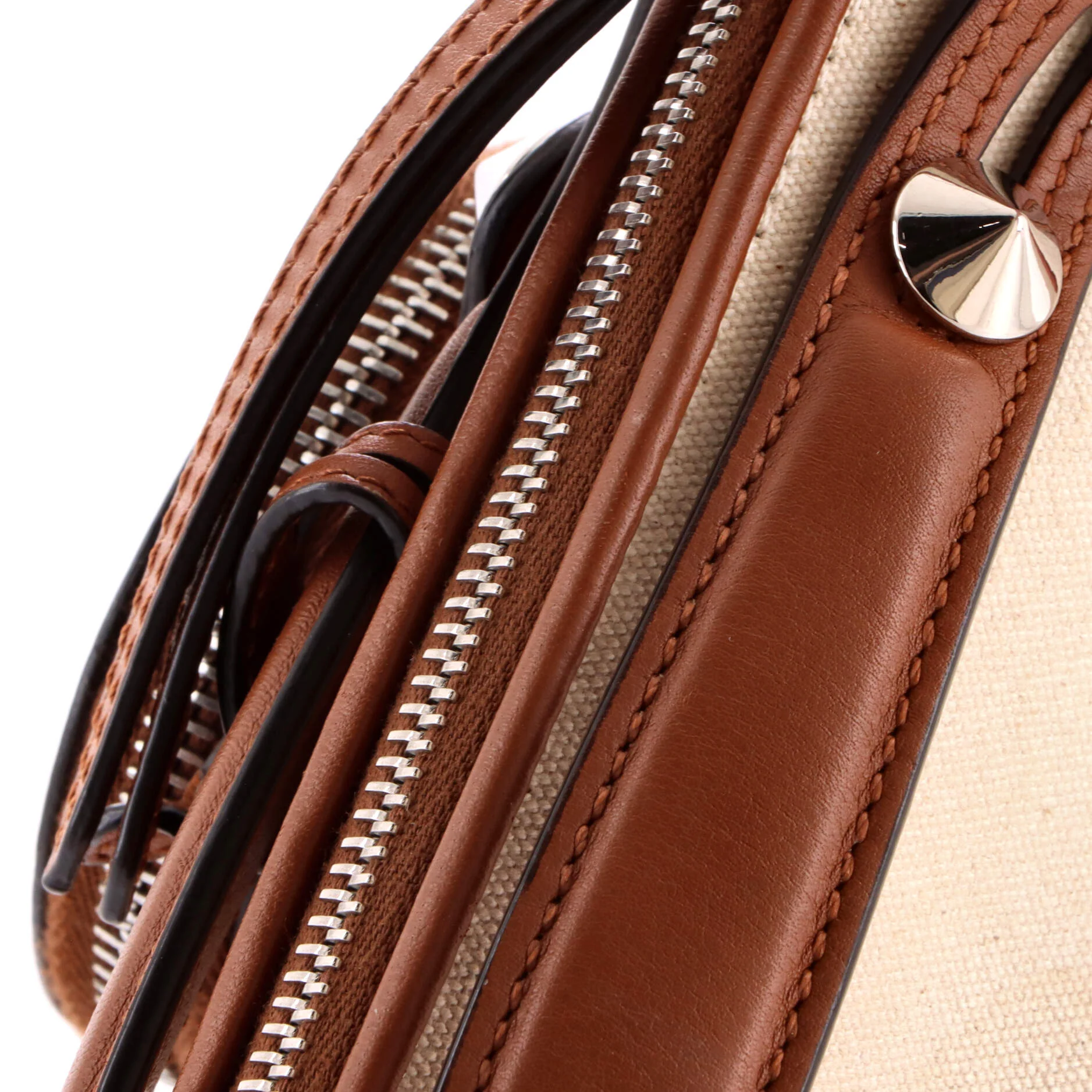 By The Way Satchel Canvas and Leather Small - Image 6
