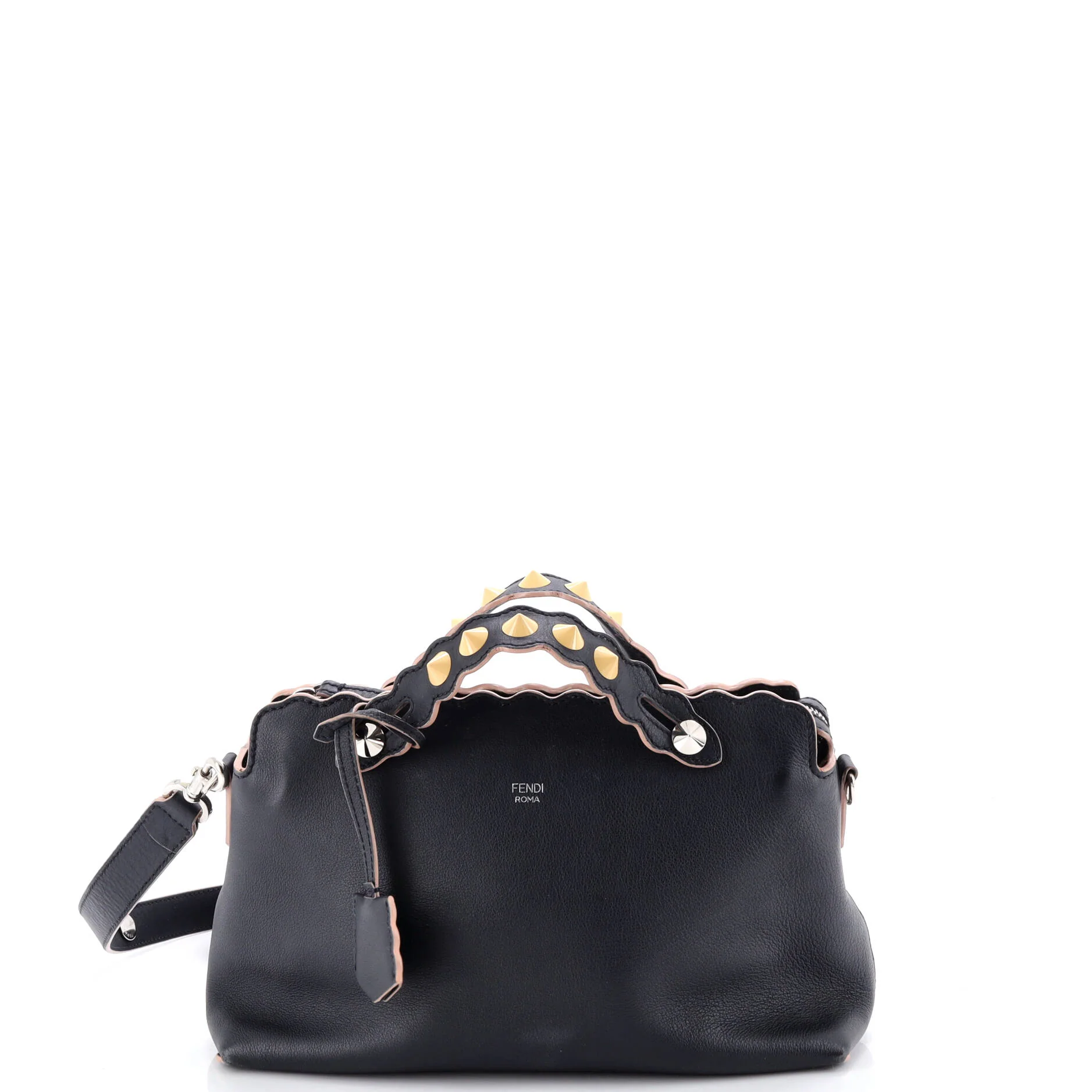 By The Way Satchel Scalloped Calfskin Small