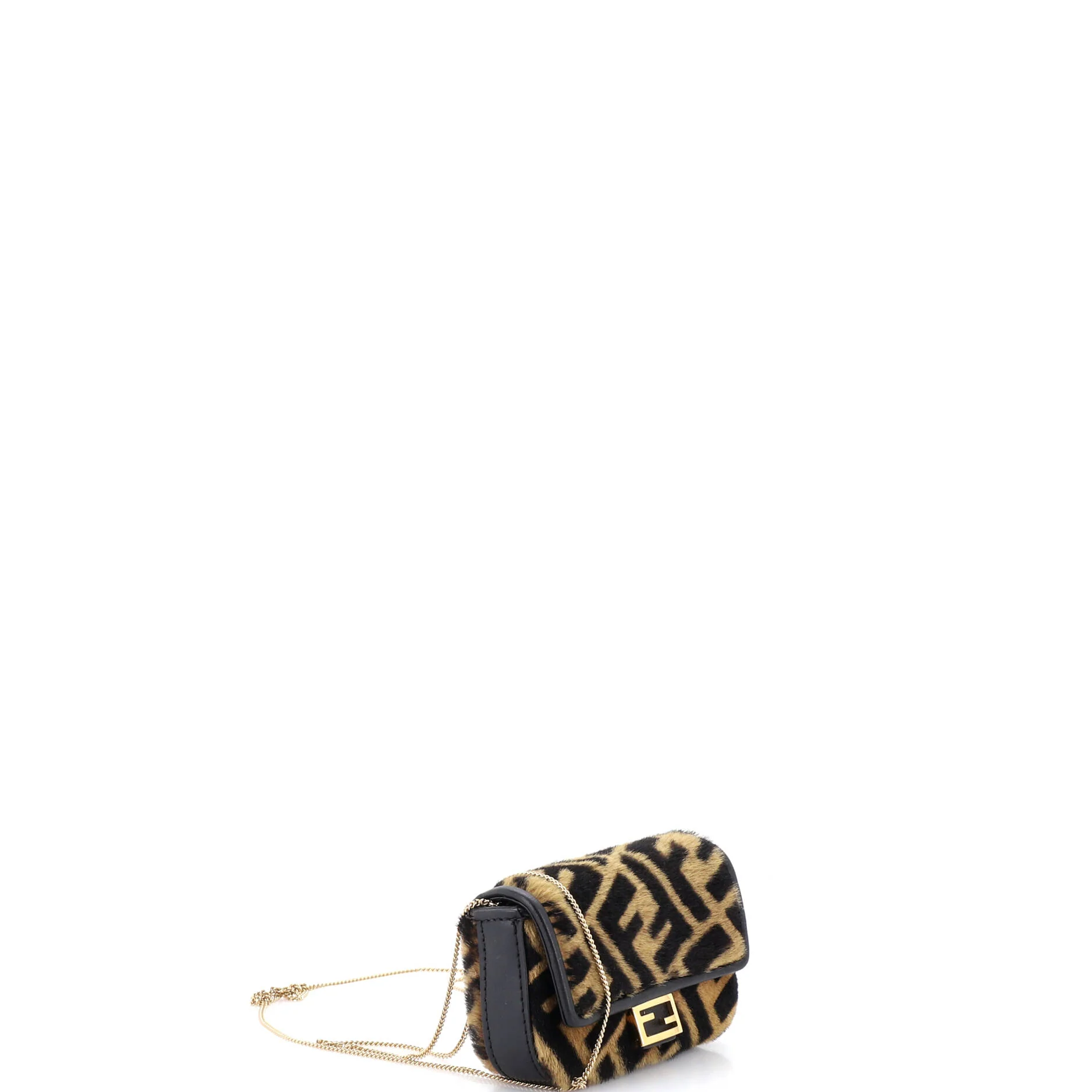 Chain Baguette Charm Bag Zucca Calf Hair Nano - Image 2