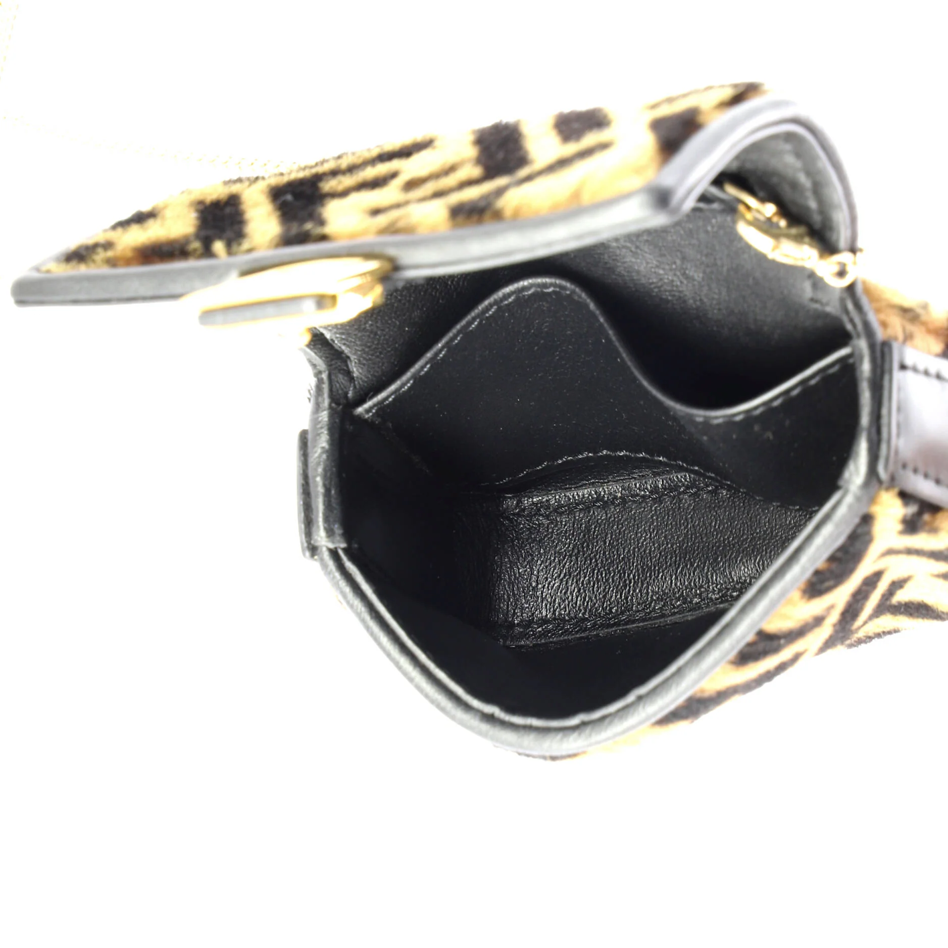 Chain Baguette Charm Bag Zucca Calf Hair Nano - Image 5