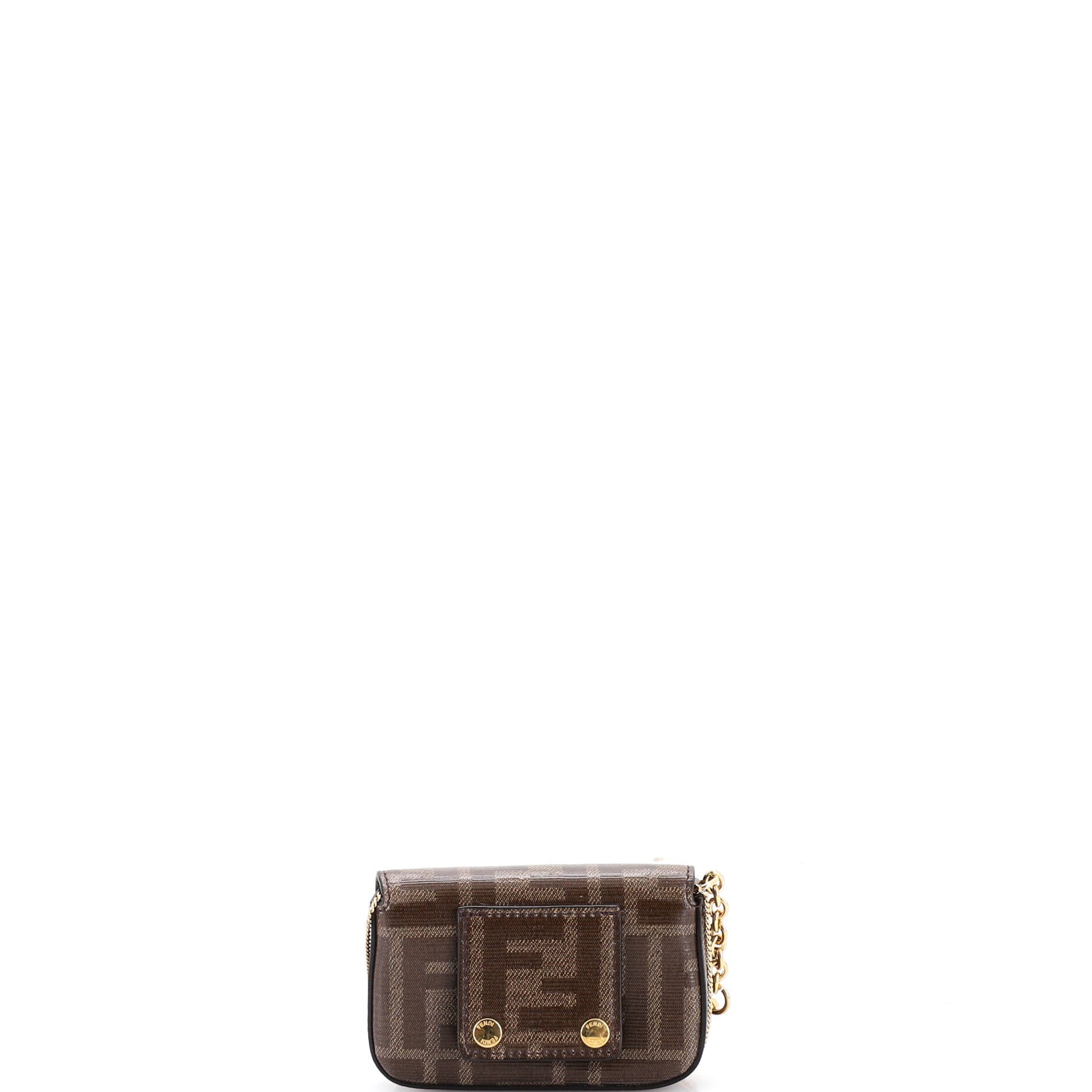 Chain Baguette Charm Bag Zucca Coated Canvas Nano - Image 3