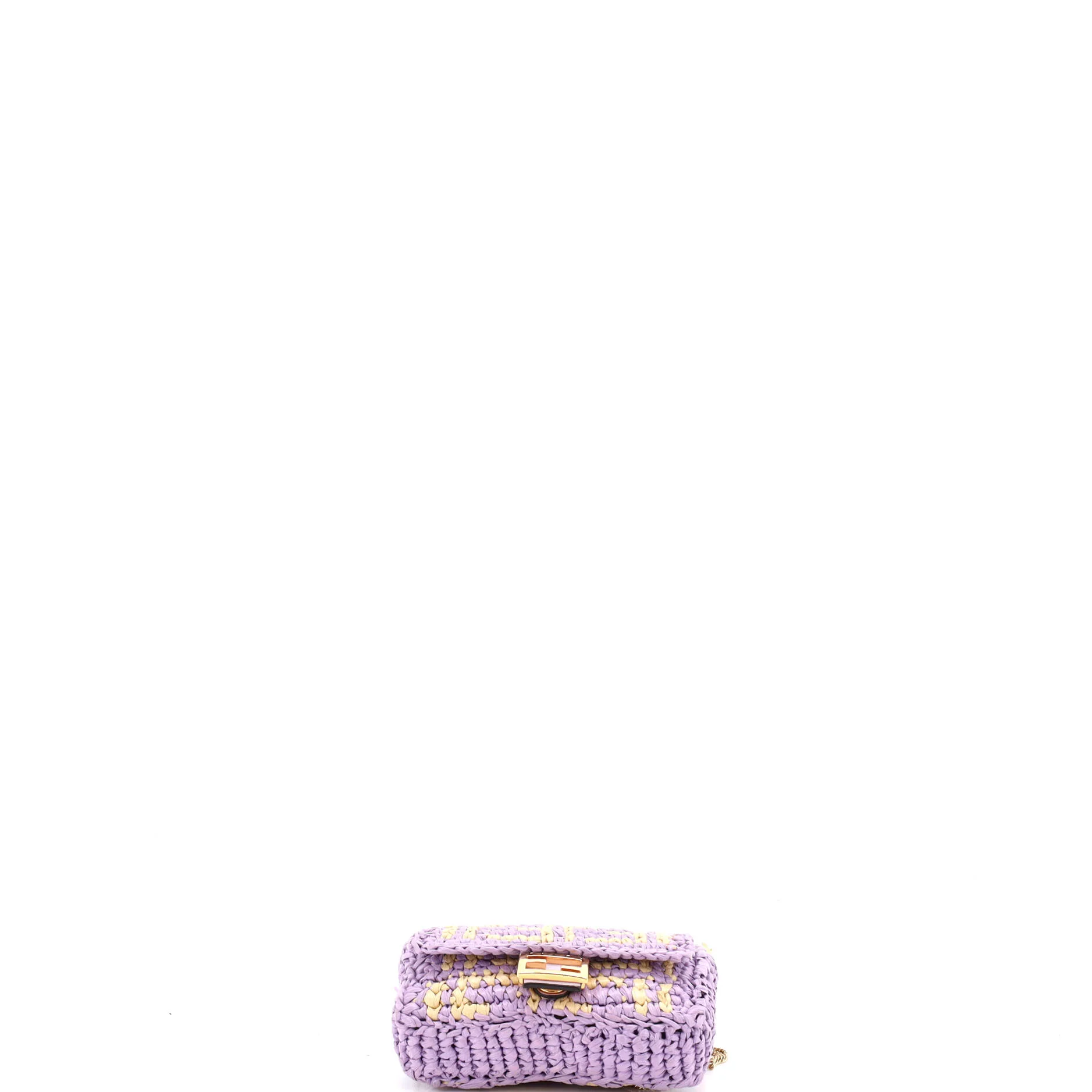 Chain Baguette Charm Bag Zucca Raffia Nano - Image 4