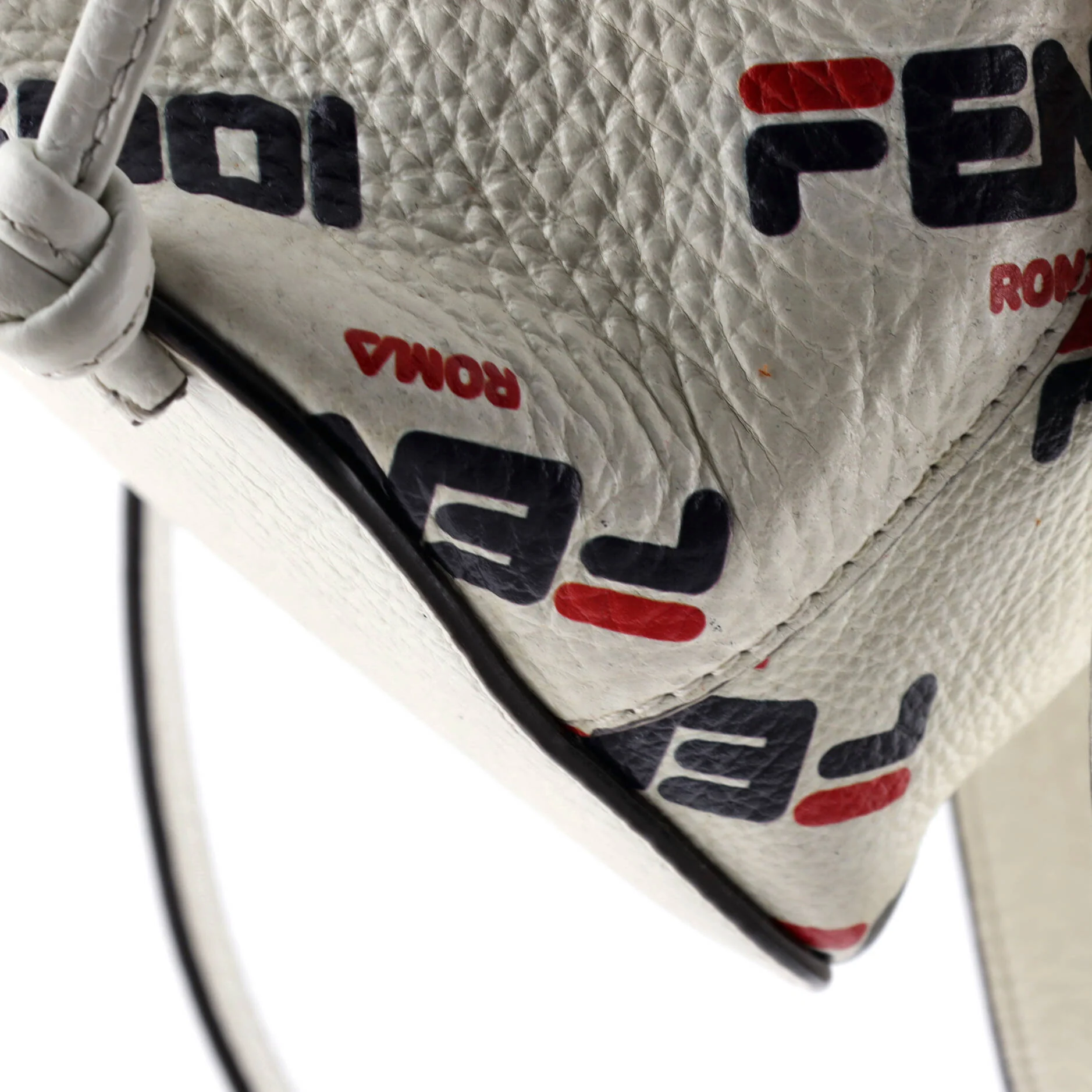 Mania Logo Mon Tresor Bucket Bag Printed Leather Mini - Image 6