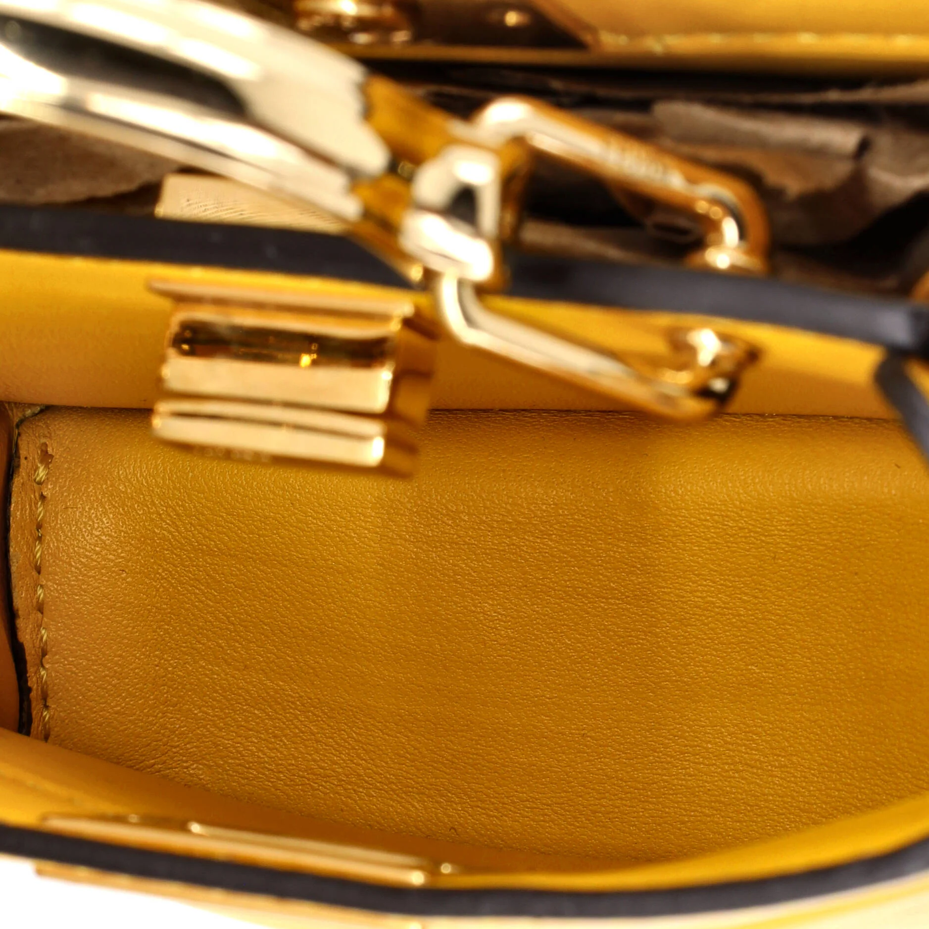 Maxi Handle Peekaboo Bag Leather Nano - Image 5