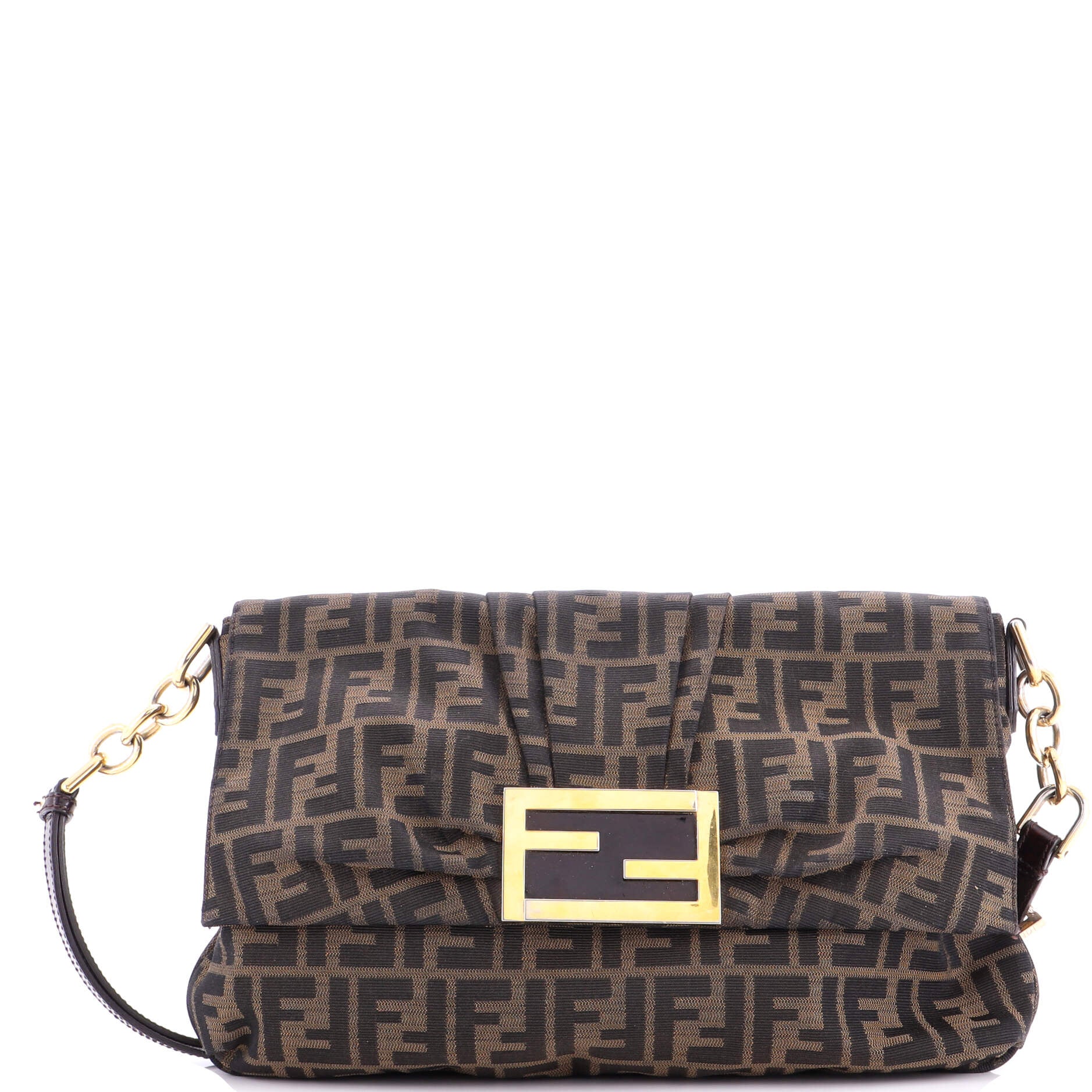 Mia Flap Crossbody Bag Zucca Canvas Medium