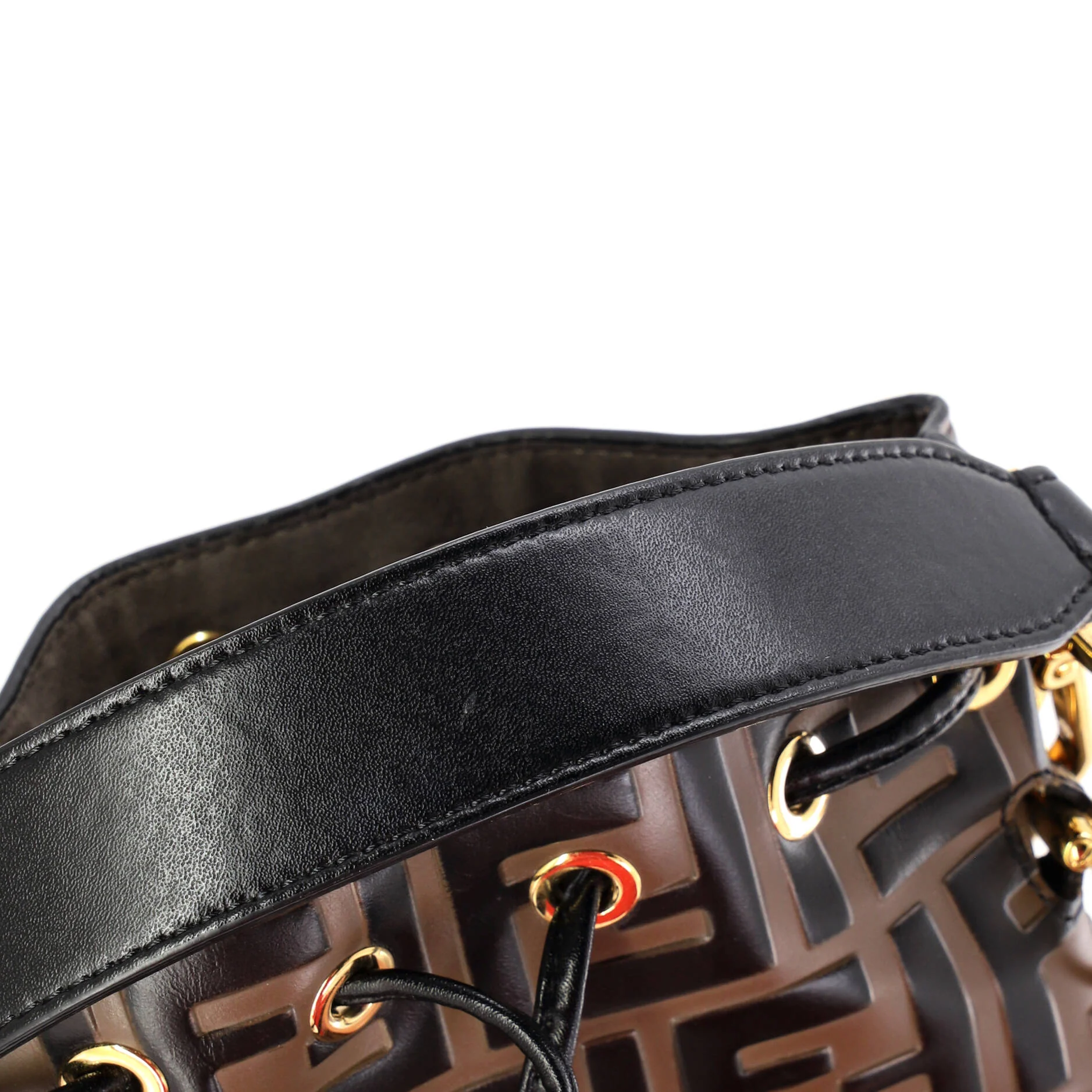 Mon Tresor Bucket Bag Zucca Embossed Leather Mini - Image 7
