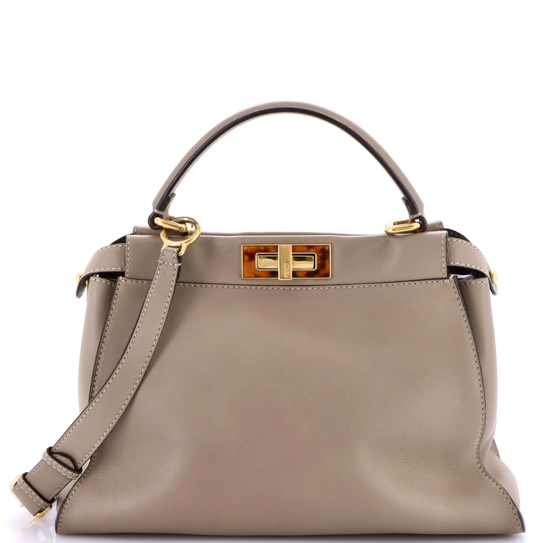 Peekaboo Bag Leather with Plexiglass Detail Regular