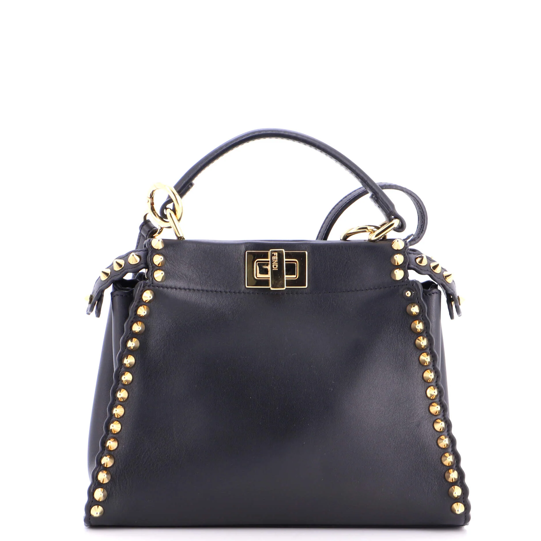 Peekaboo Bag Leather with Studded Detail Mini - Image 3