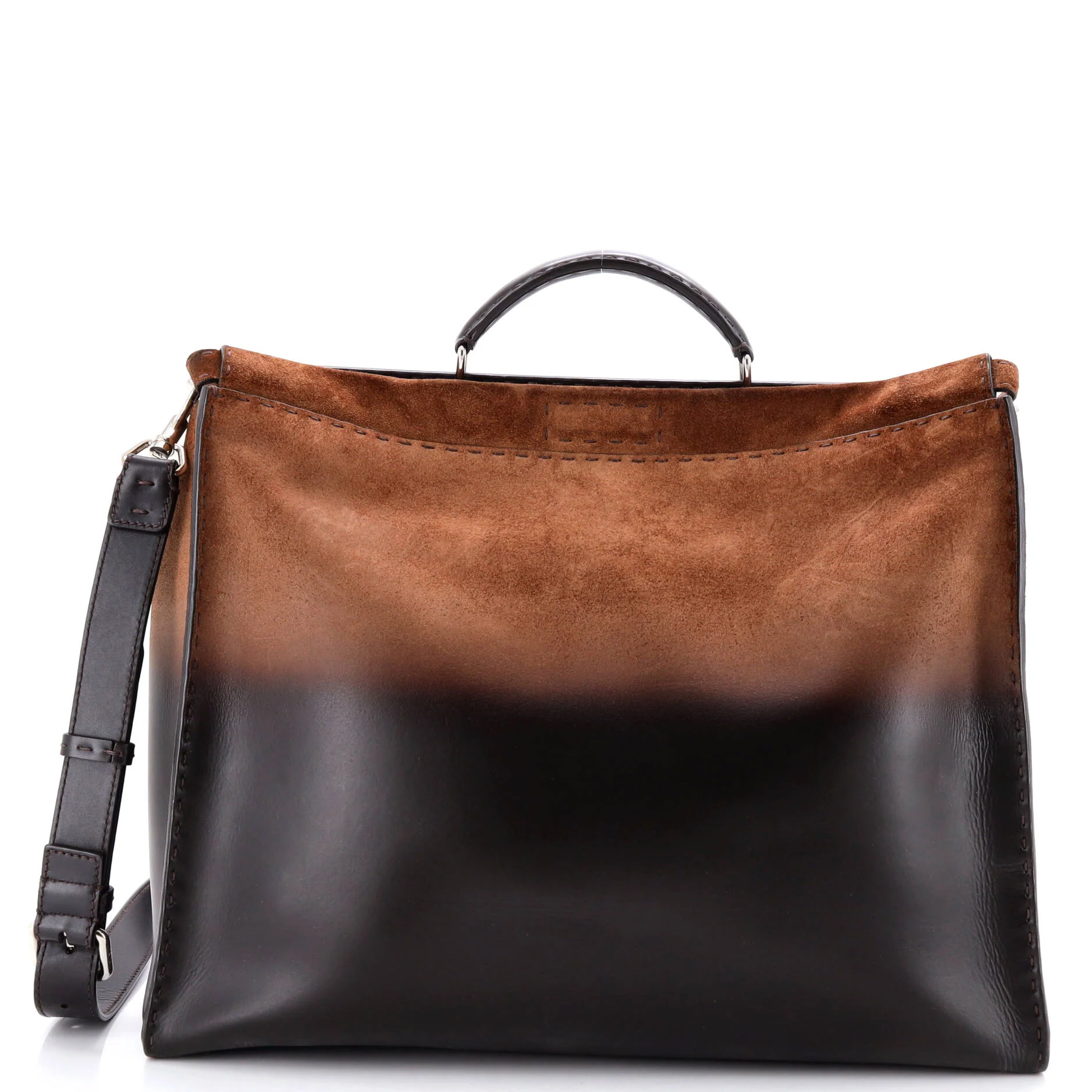 Selleria Peekaboo Fit Bag Ombre Leather and Suede Large