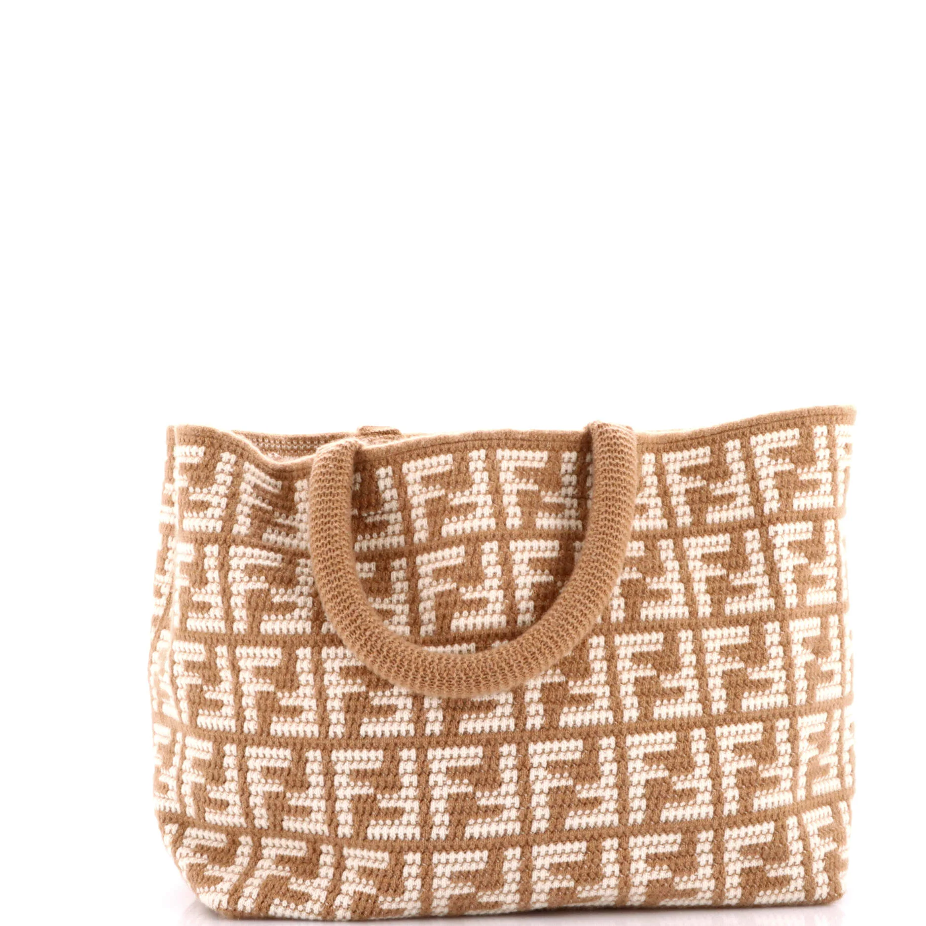 Shopper Tote Zucca Crochet Cashmere Large - Image 3
