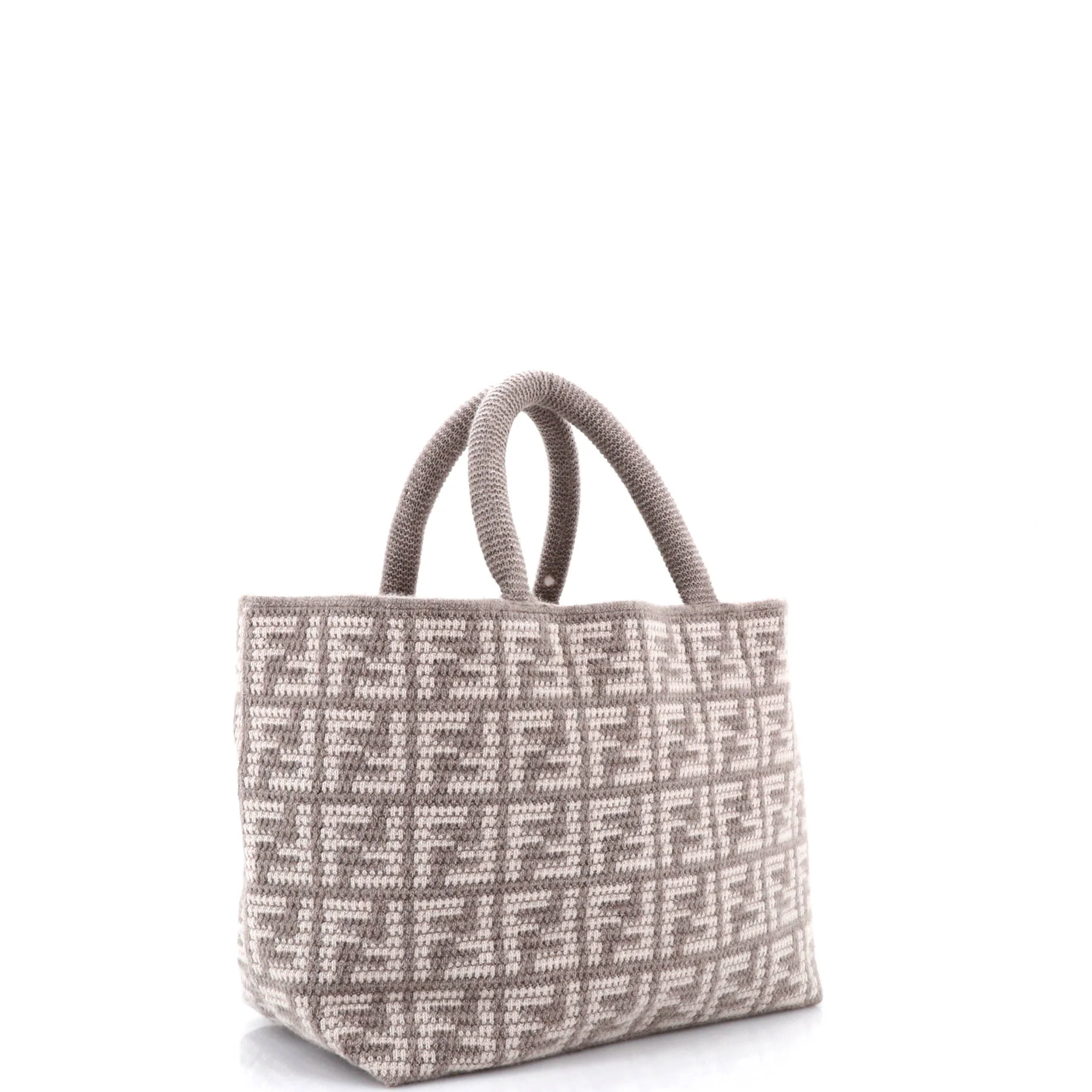 Shopper Tote Zucca Crochet Cashmere Large - Image 2