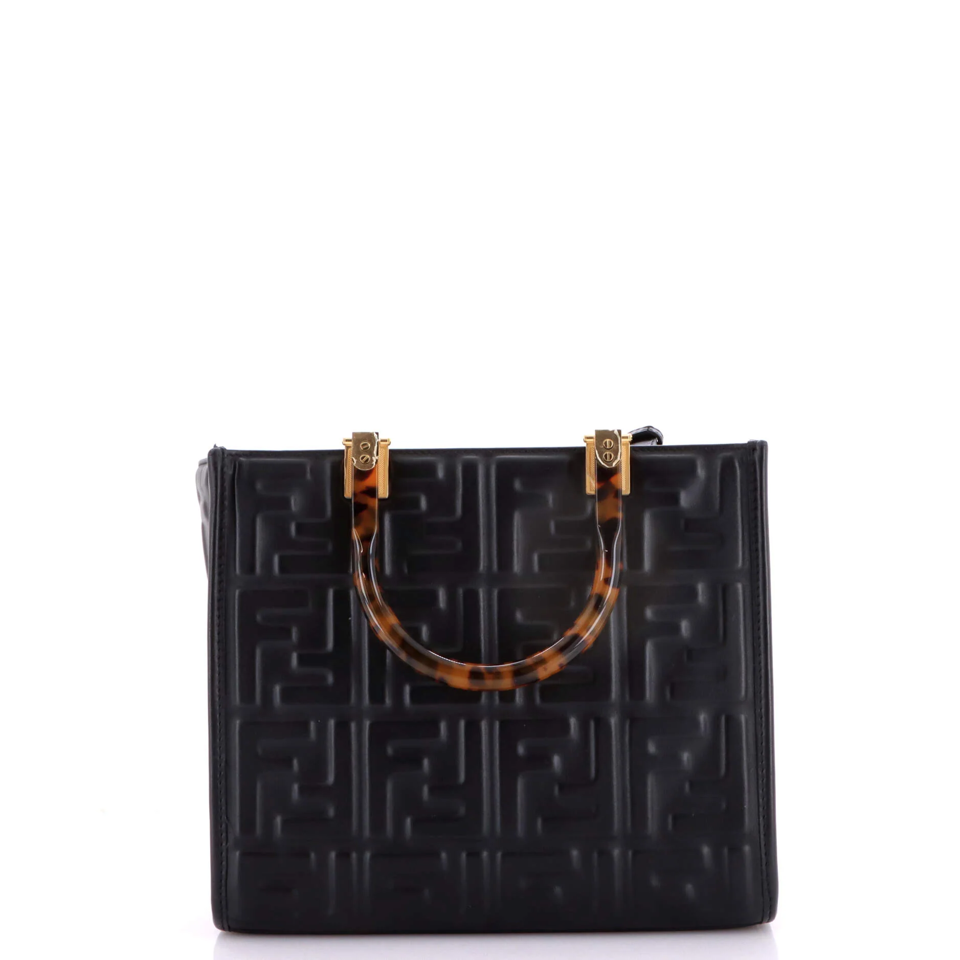 Sunshine Shopper Tote Zucca Embossed Leather Small - Image 3