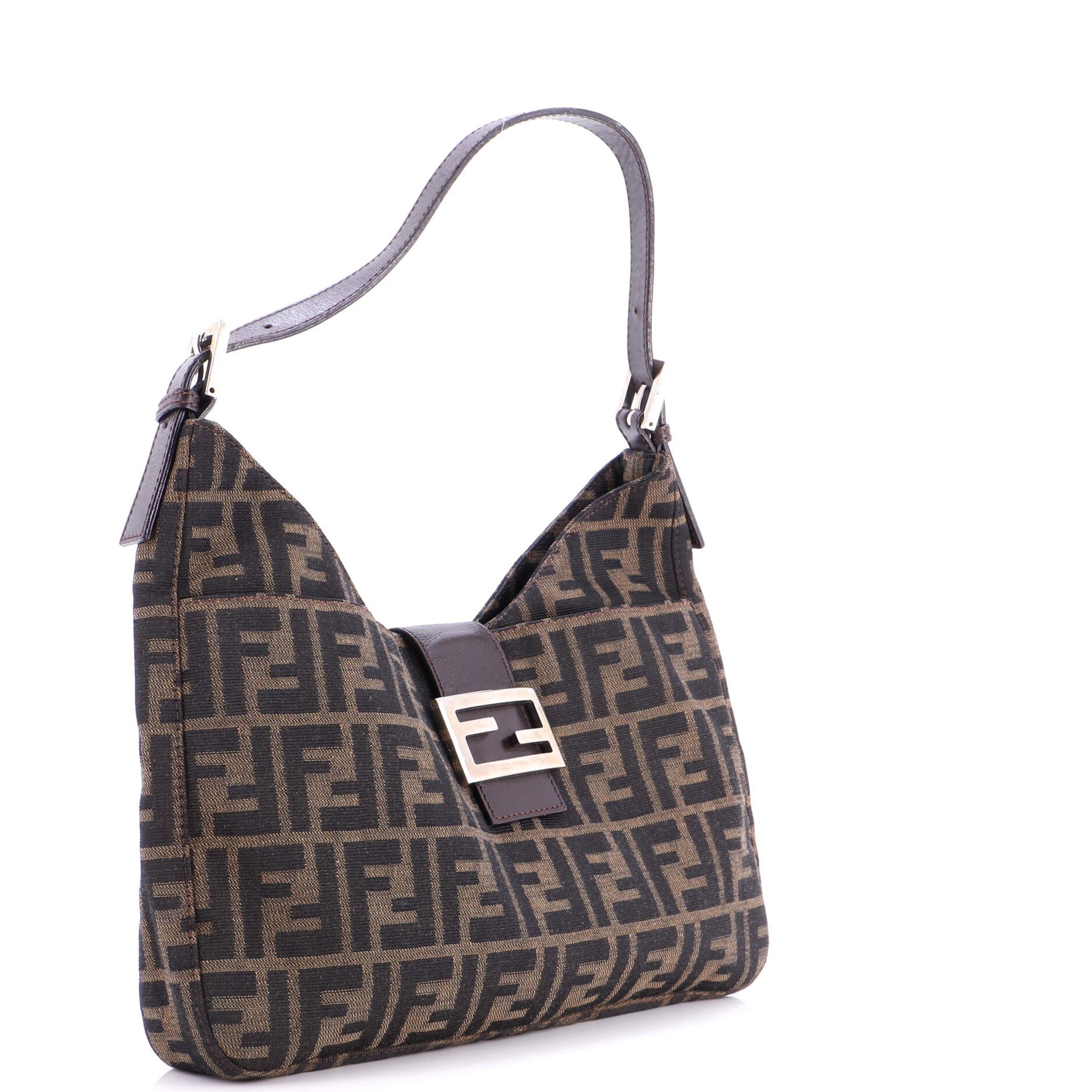Vintage Shoulder Bag Zucca Canvas Medium - Image 2