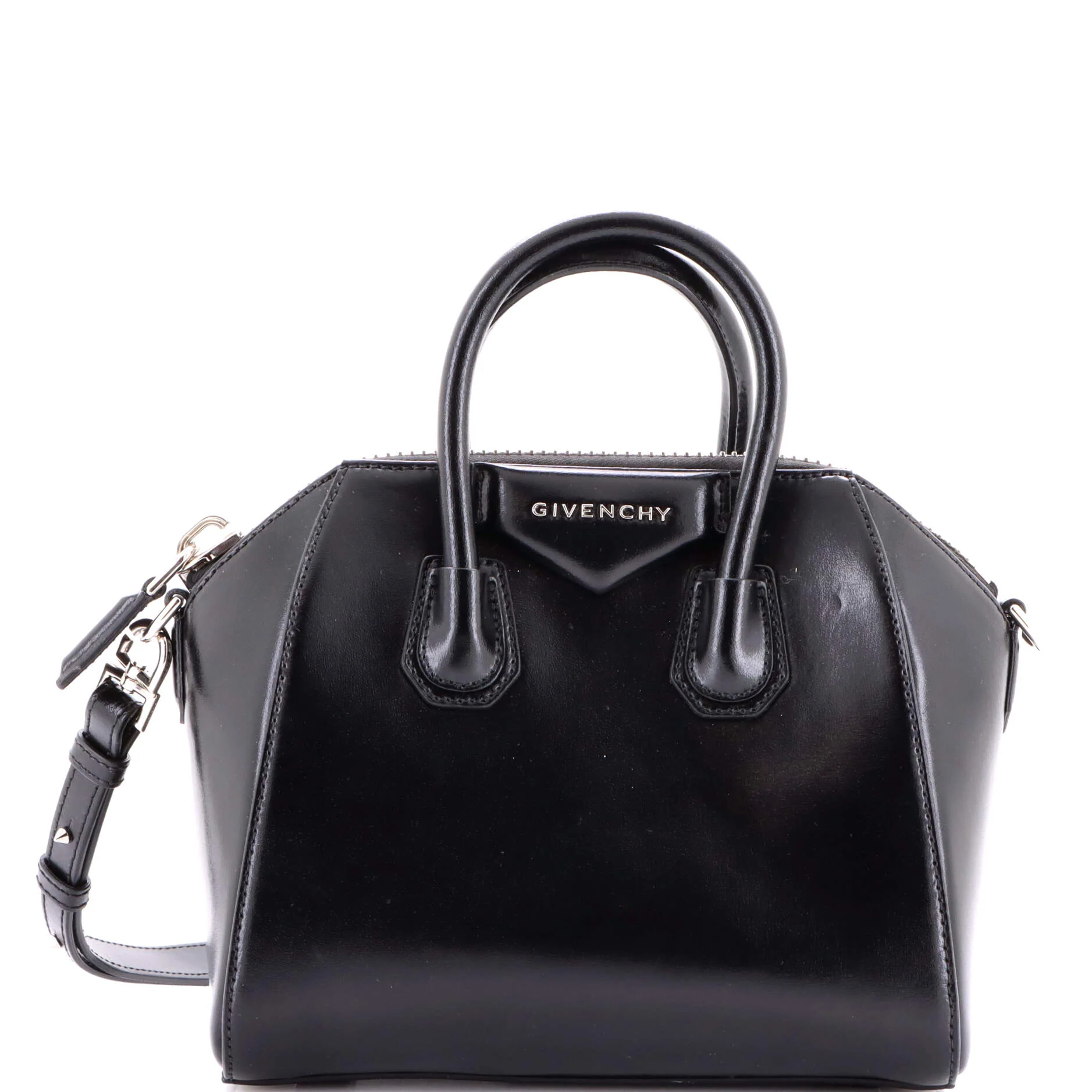 Antigona Bag Glazed Leather Mini