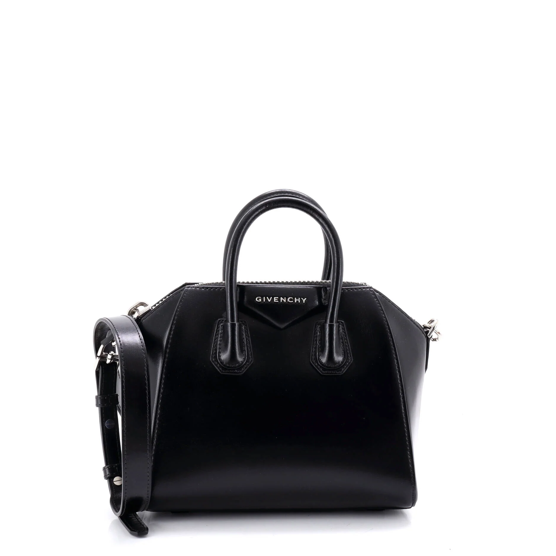 Antigona Bag Glazed Leather Mini
