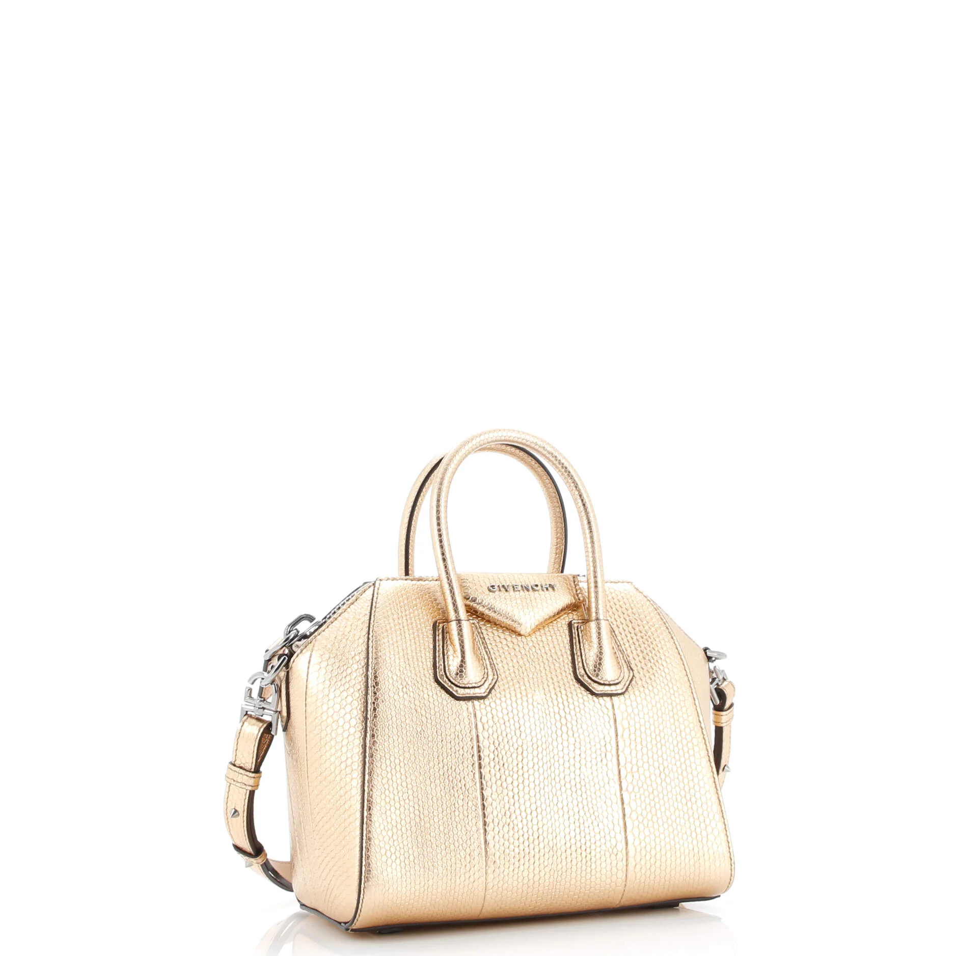 Antigona Bag Snakeskin Embossed Leather Mini - Image 2