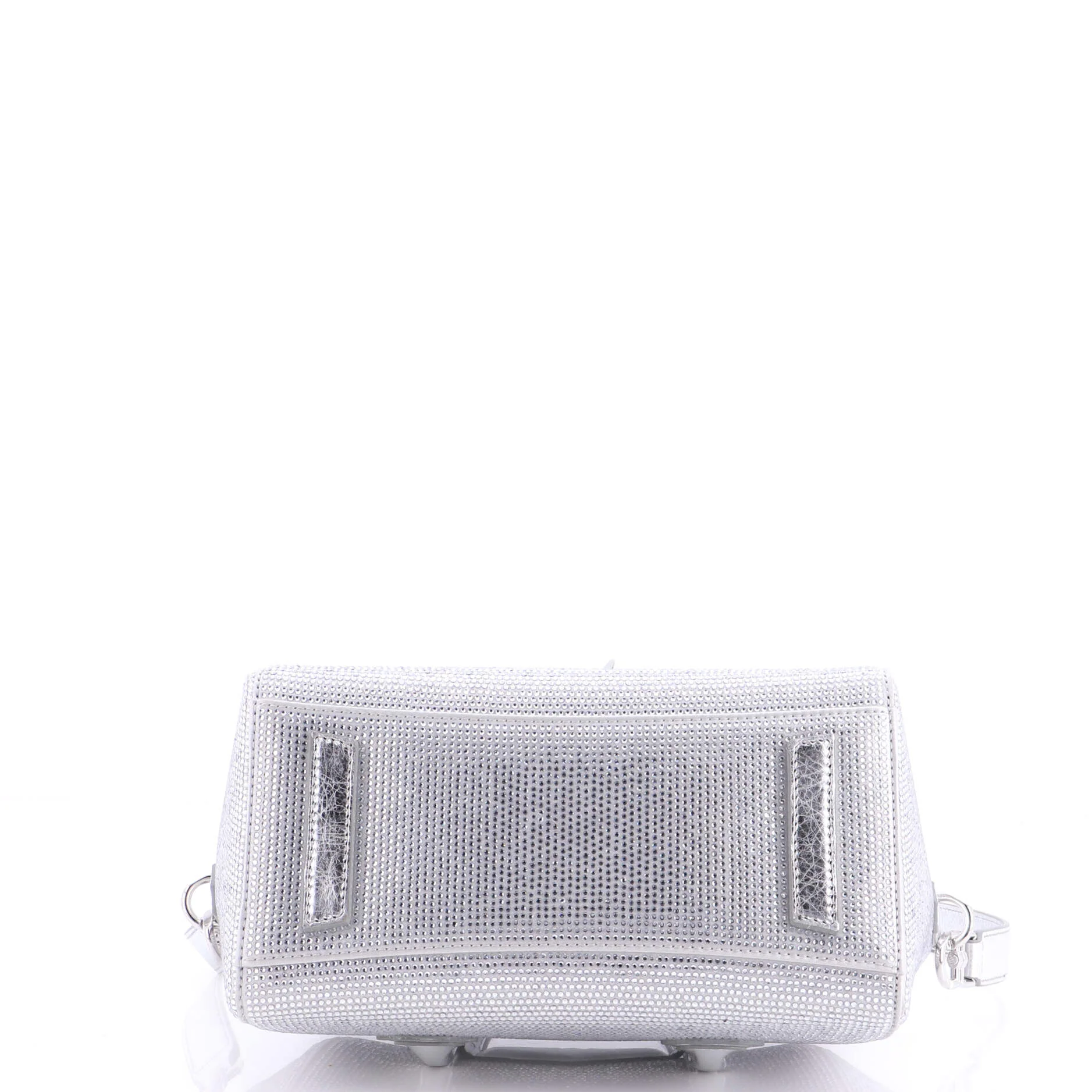 Antigona Lock Bag Crystal Embellished Satin Mini - Image 4