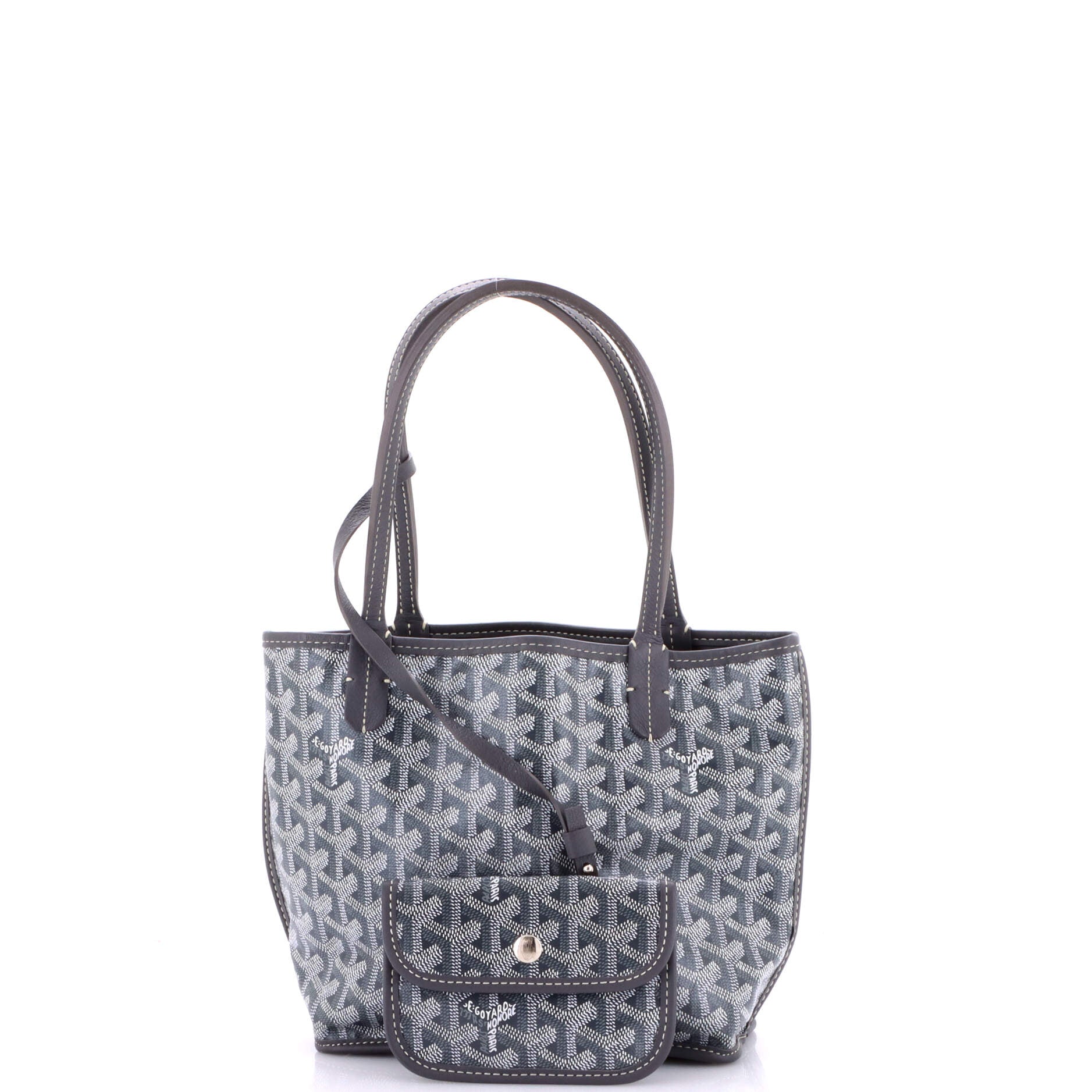 Anjou Reversible Tote Coated Canvas Mini - Image 2
