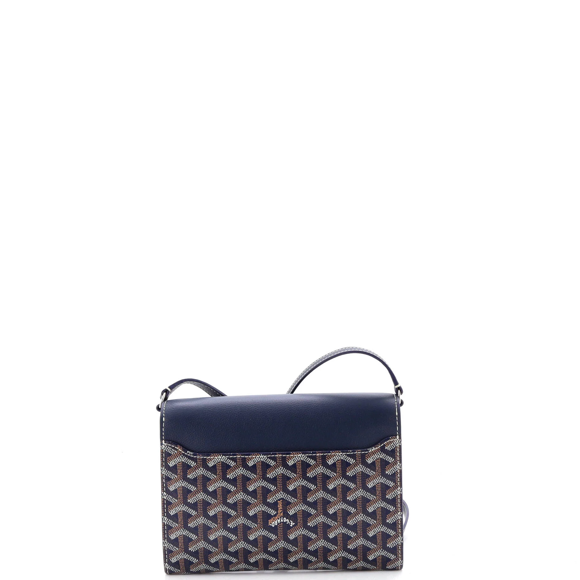 Chypre Wallet on Strap Coated Canvas with Leather - Image 3