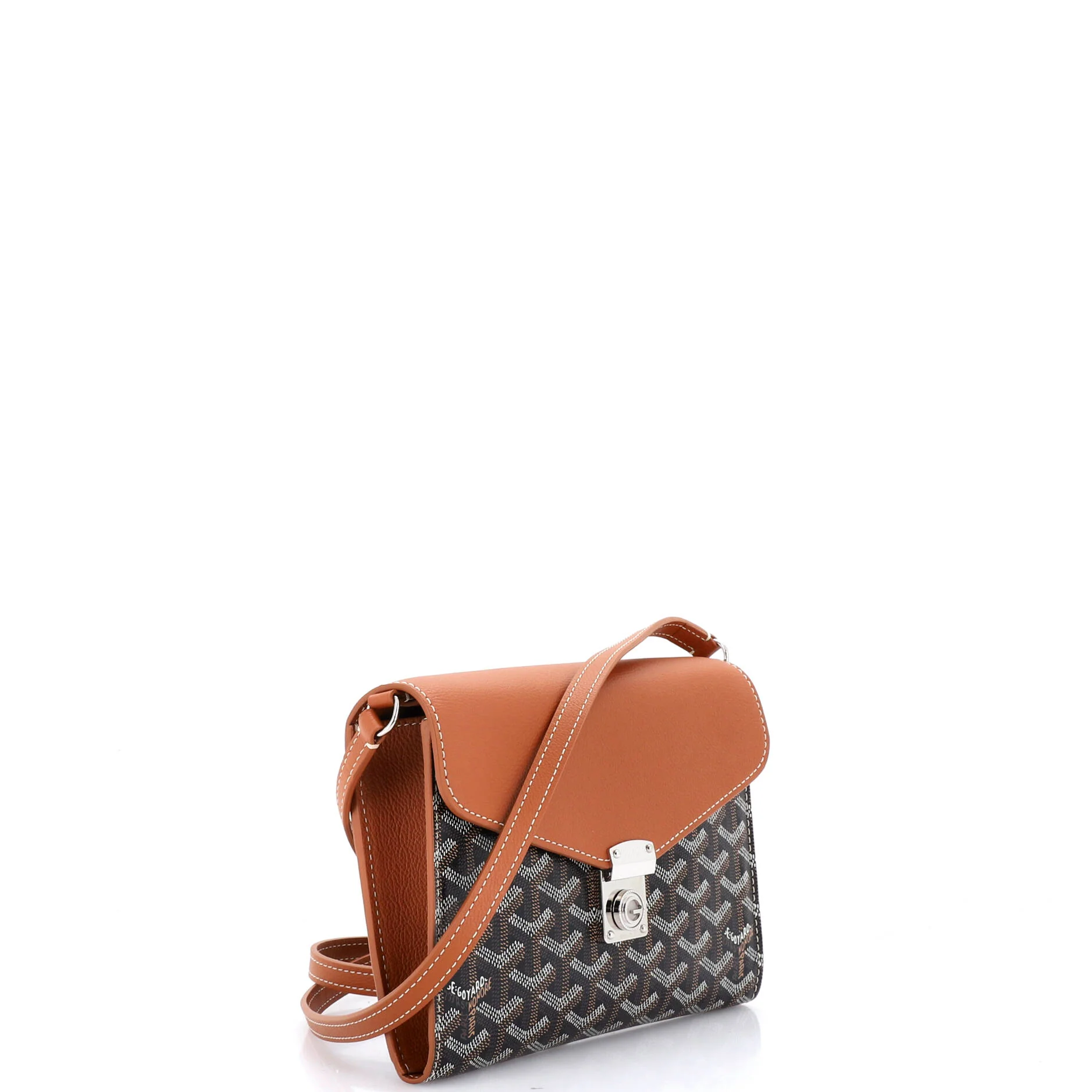 Chypre Wallet on Strap Coated Canvas with Leather - Image 2