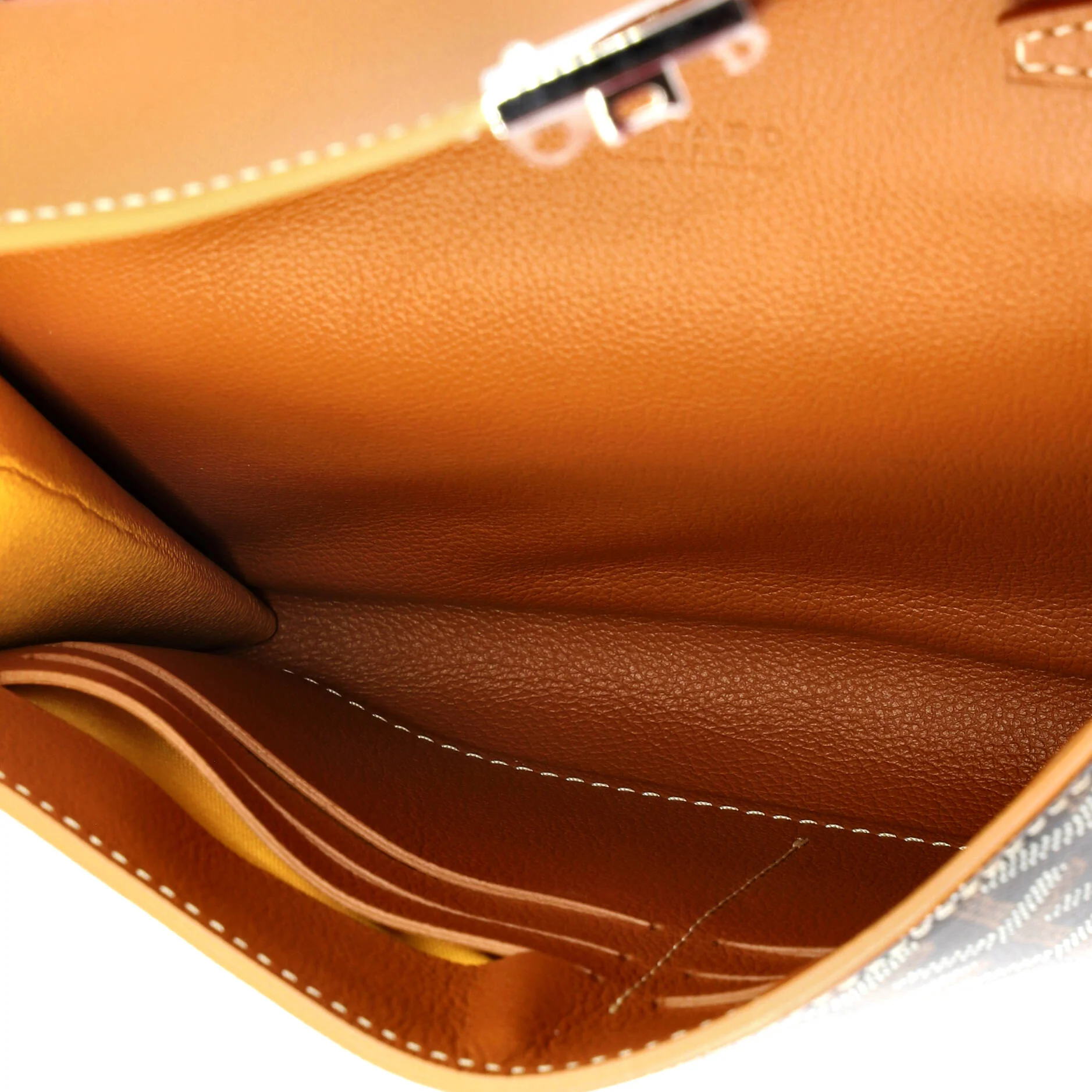 Chypre Wallet on Strap Coated Canvas with Leather - Image 5