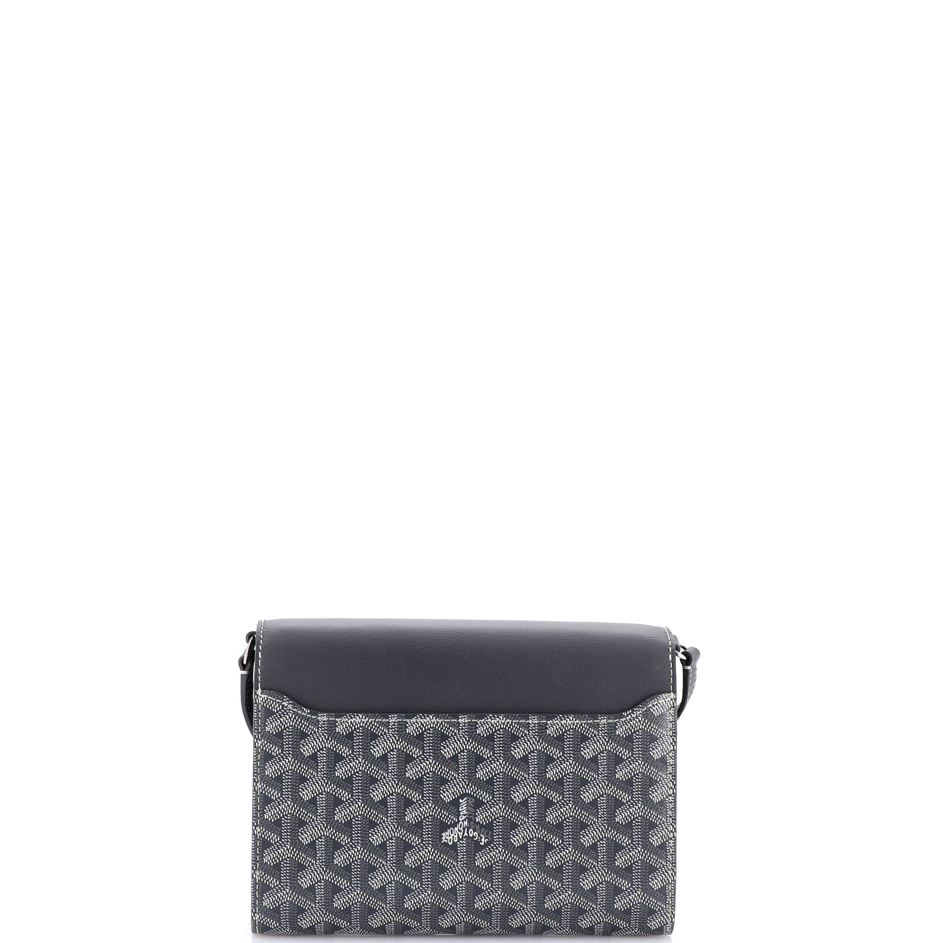 Chypre Wallet on Strap Coated Canvas with Leather - Image 3