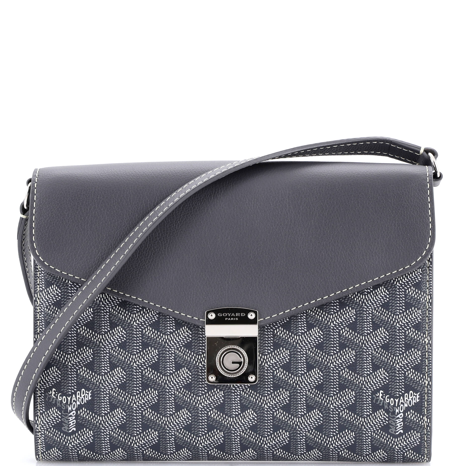 Chypre Wallet on Strap Coated Canvas with Leather