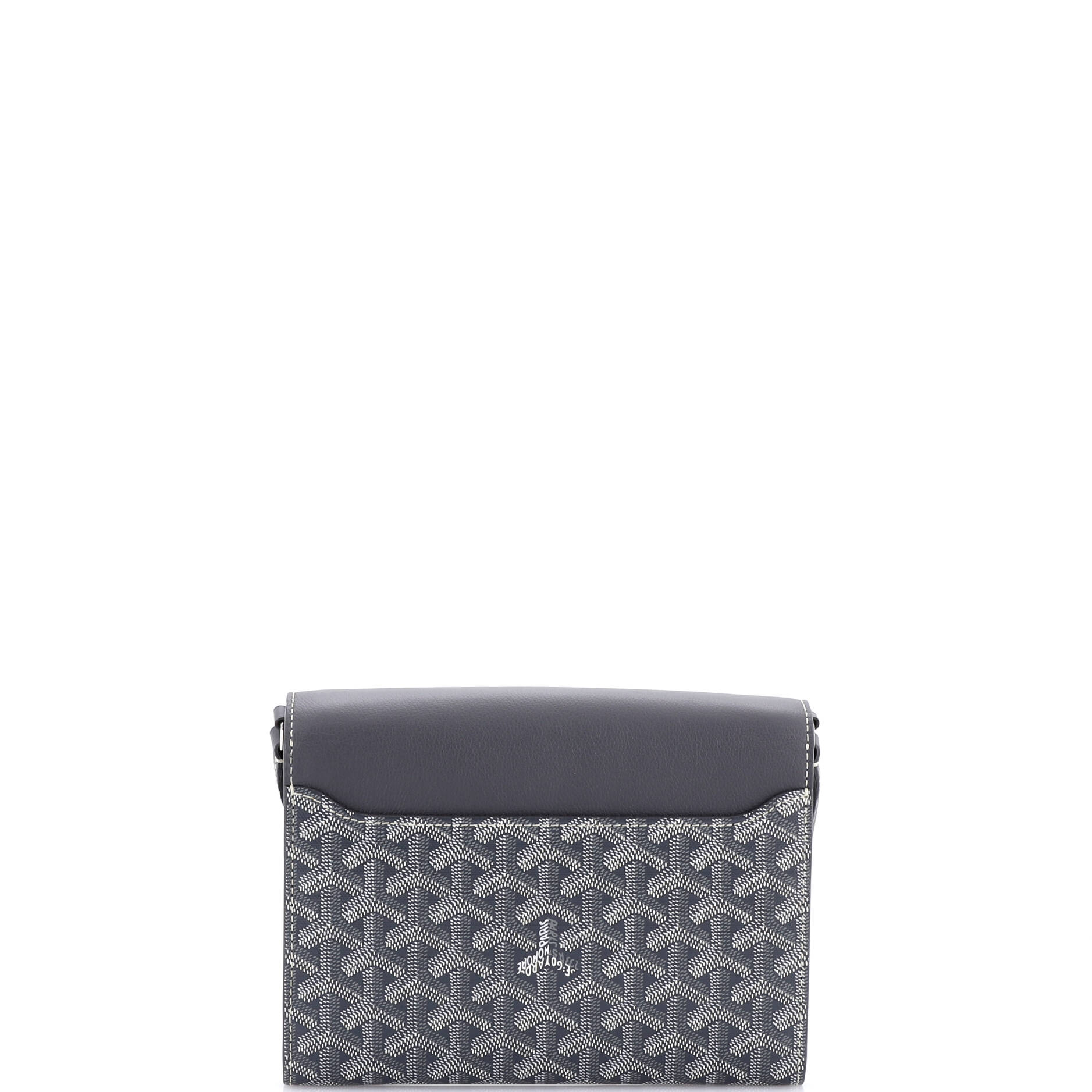 Chypre Wallet on Strap Coated Canvas with Leather - Image 3