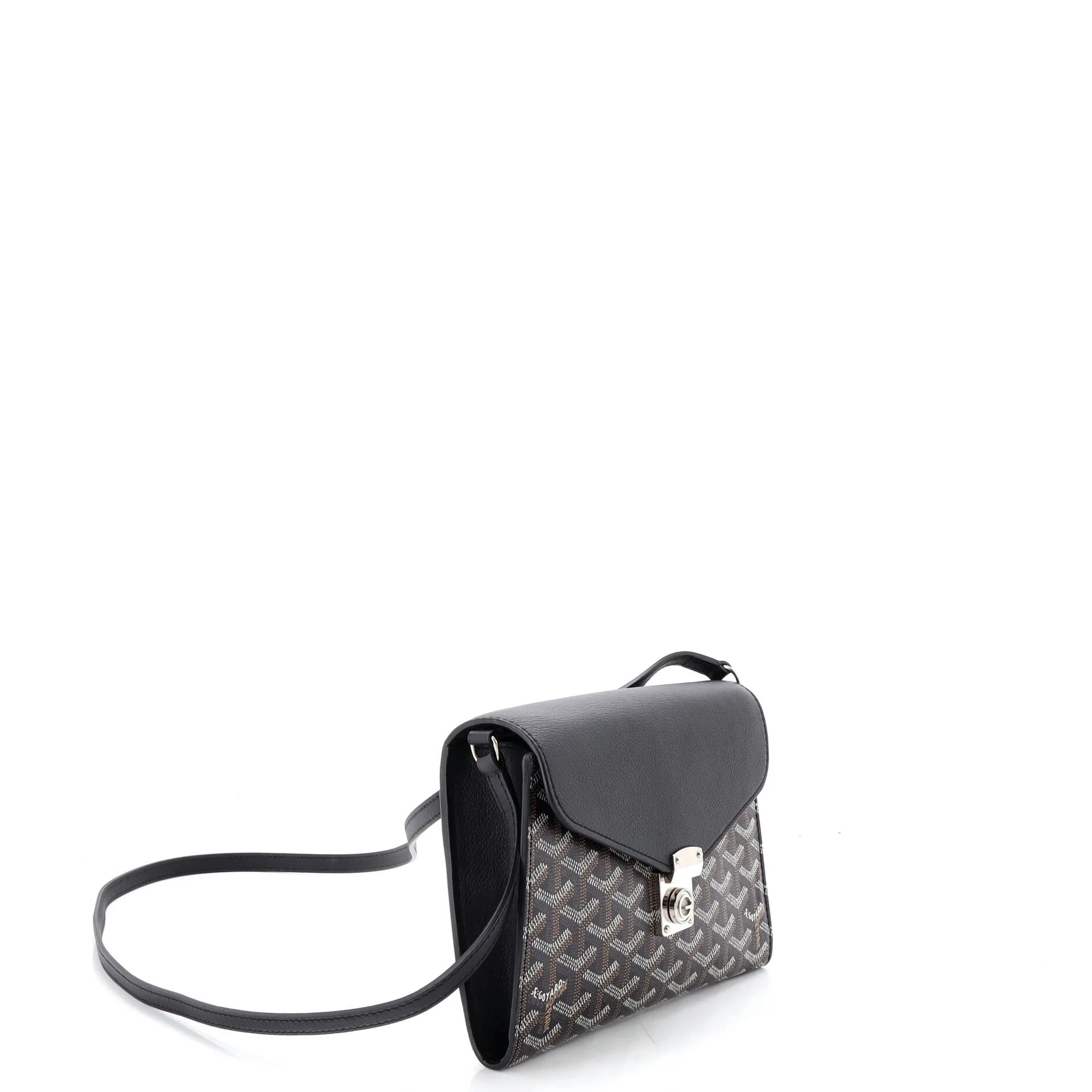 Chypre Wallet on Strap Coated Canvas with Leather - Image 2