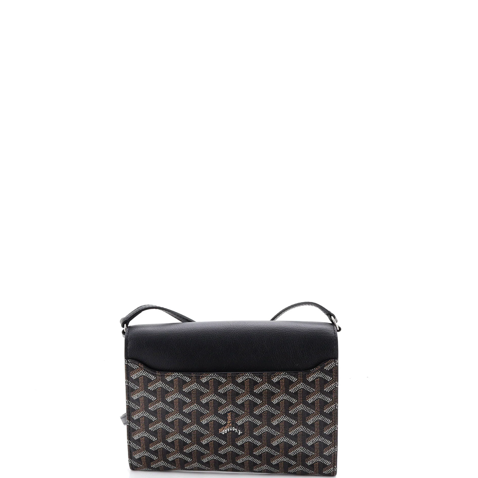 Chypre Wallet on Strap Coated Canvas with Leather - Image 3