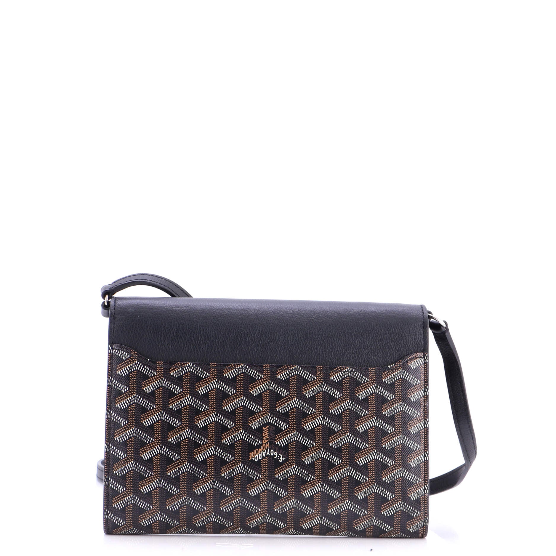 Chypre Wallet on Strap Coated Canvas with Leather - Image 3